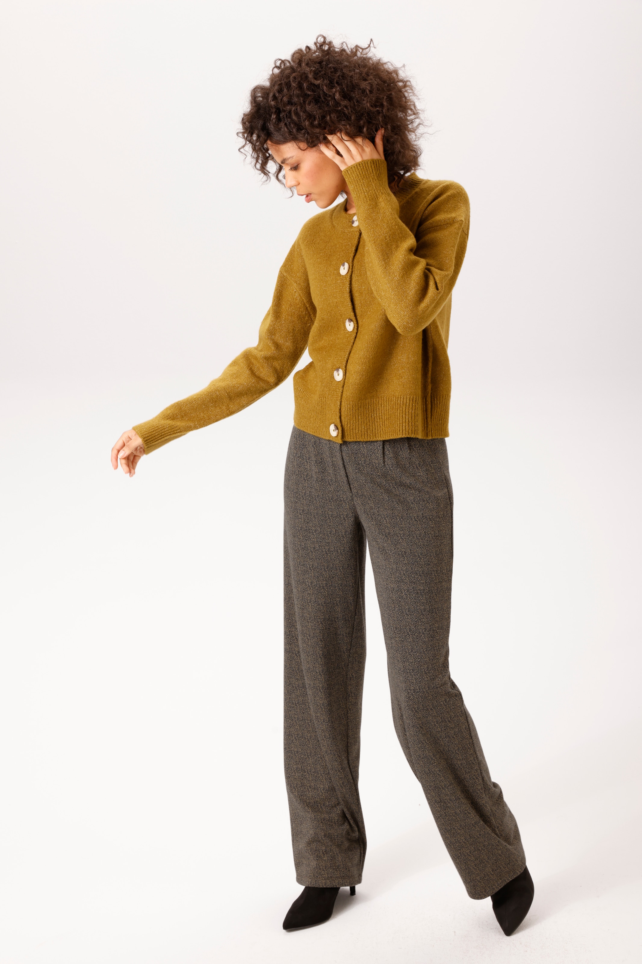 Aniston CASUAL Anzughose  im dezenten Zick-Zack-Muster - NEUE KOLLEKTION