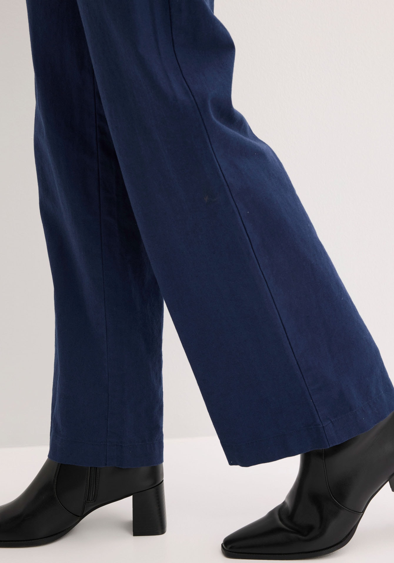 bonprix Leinenhose  aus Leinen-Baumwoll-Mix, Loose Fit, komfortable Leibhöhe