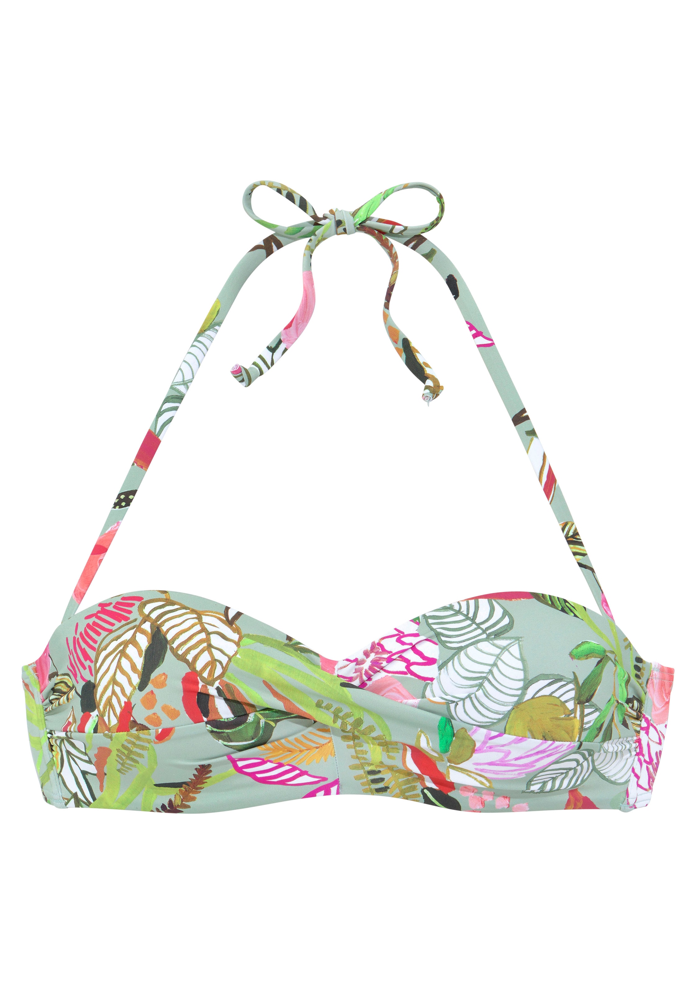 s.Oliver Bügel-Bandeau-Bikini-Top »Herst«, im floralen Design