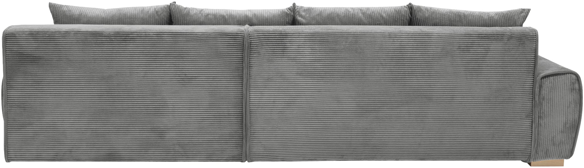 Home affaire Ecksofa »Katja L-Form«, Cord Bezug, inkl. Schlaffunktion und Stauraum
