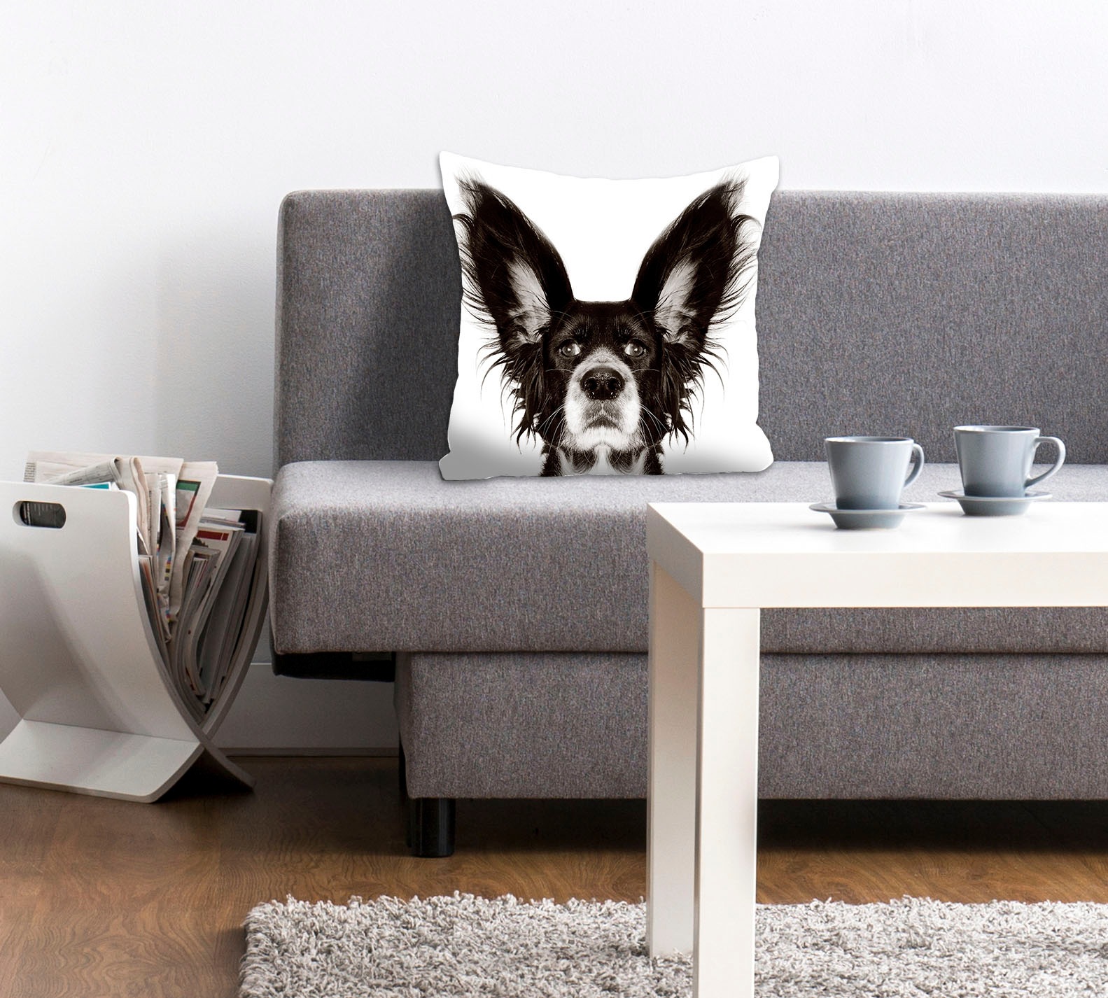 queence Dekokissen »Benni«, mit einem Hund mit spitzen Ohren günstig online kaufen