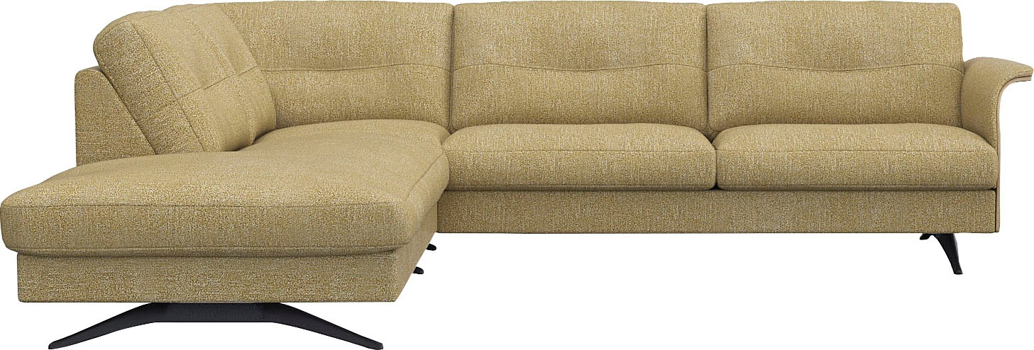 FLEXLUX Ecksofa »Glow, super bequem durch hochwertigem Sitzaufbau mit Feder günstig online kaufen