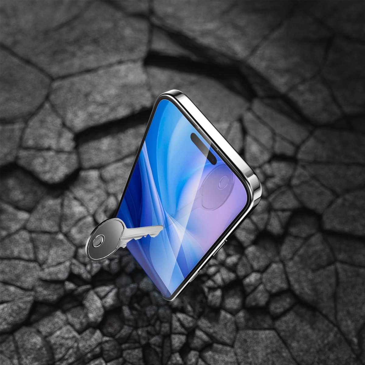 4smarts Displayschutzglas »Second Glass mit Montagerahmen« für Apple iPhone 16 Pro Max 1 Stk. tlg. Displayschutzfolie, Schutzfolie, Bildschirmschutz, kratz- & stoßfest