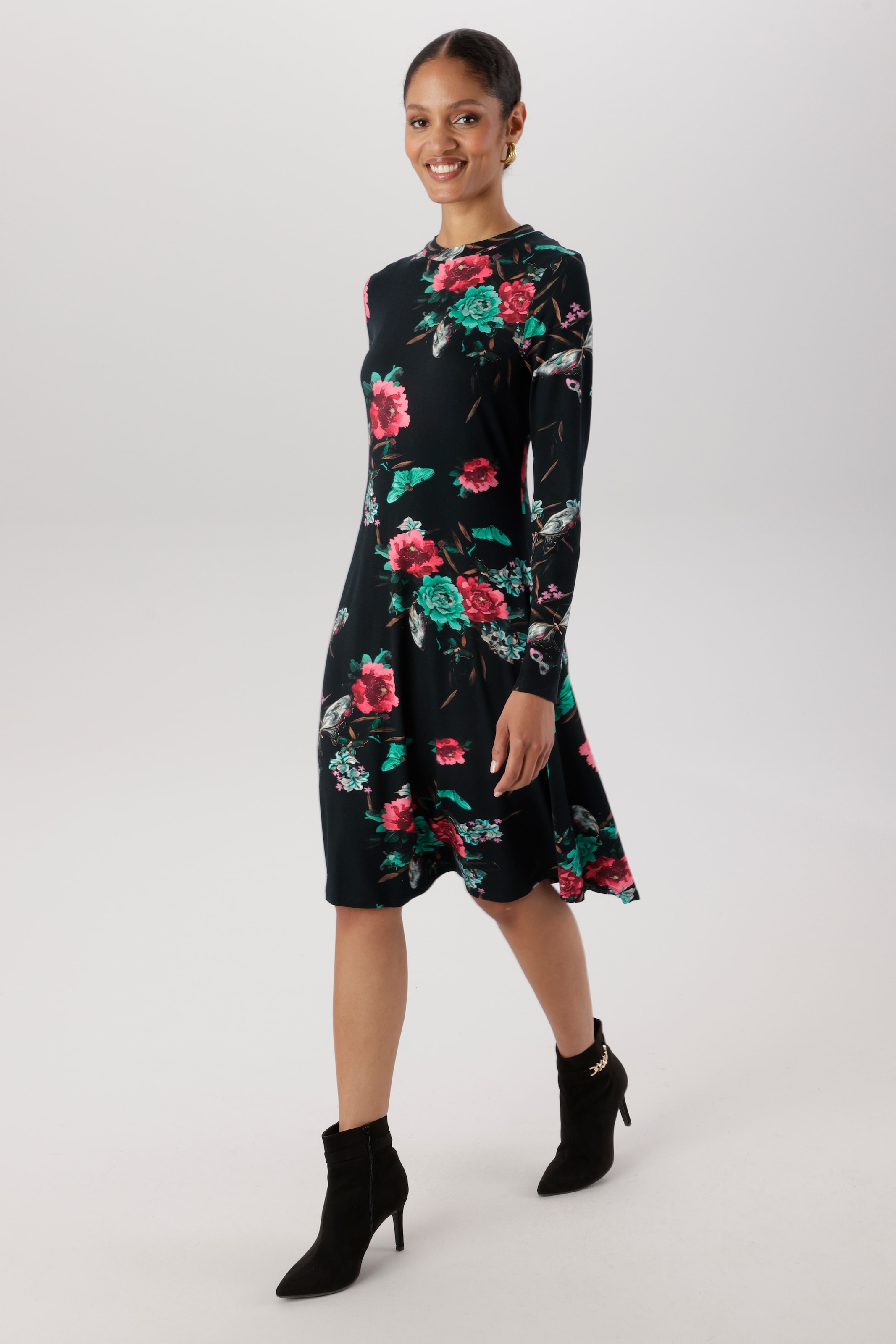 Aniston SELECTED Jerseykleid in leichter A-Linien-Form - NEUE KOLLEKTION