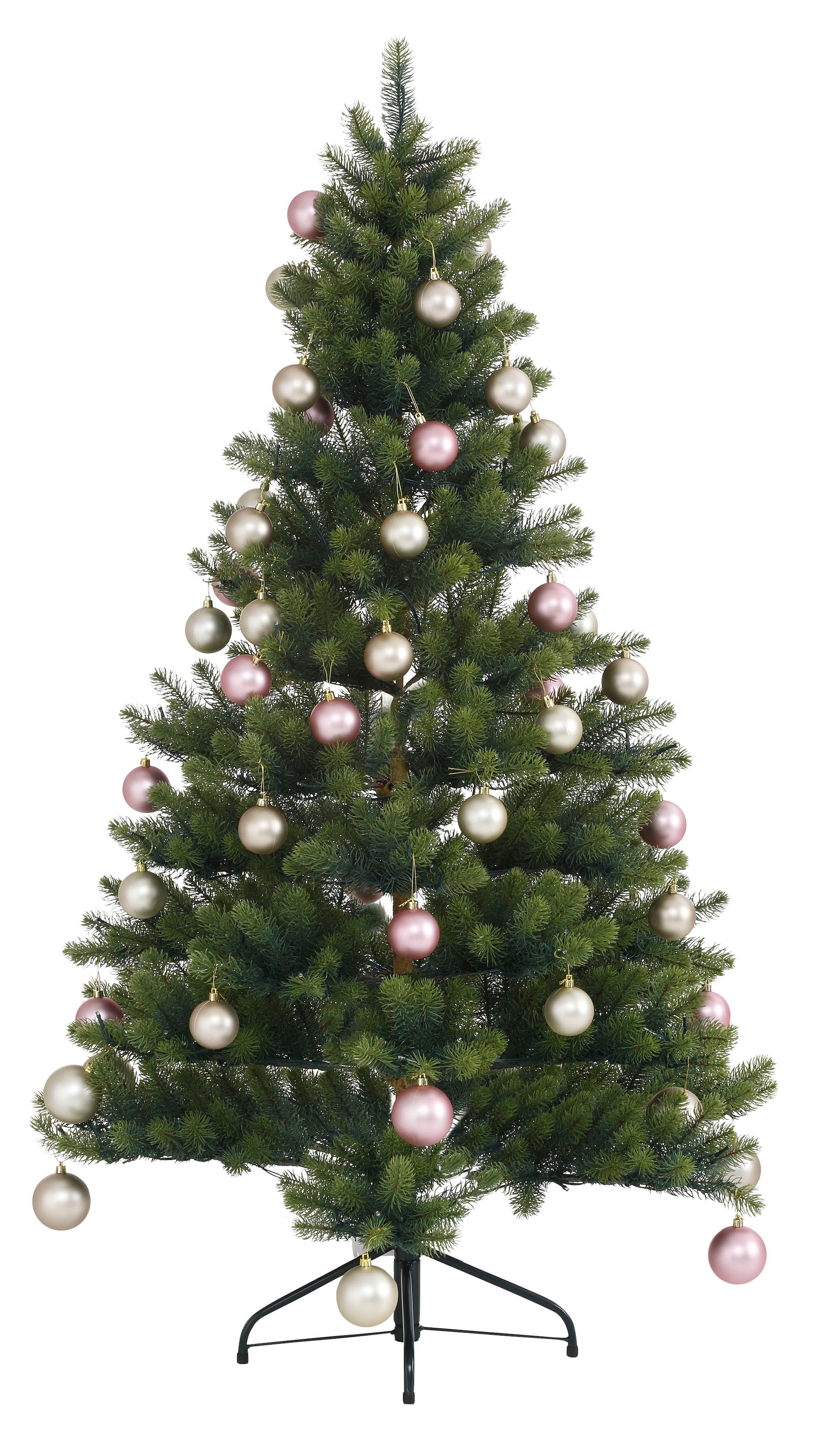 geschmückt«, online Künstlicher Beleuchtung deco Creativ und bei »Fertig 60 Weihnachtsbaum Kugeln LED mit