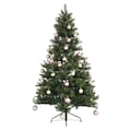 Creativ deco Künstlicher Weihnachtsbaum »Fertig geschmückt«, mit 60 Kugeln und LED Beleuchtung
