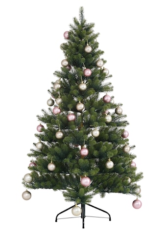 Creativ deco Künstlicher Weihnachtsbaum »Fertig geschmückt«, mit 60 Kugeln und LED... kaufen