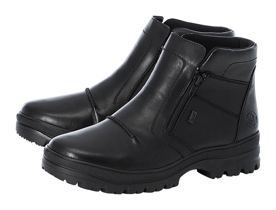 Rieker Winterstiefelette »Flip Grip«, Winterboots mit TEX und ausklappbaren Spikes an der Laufsohle