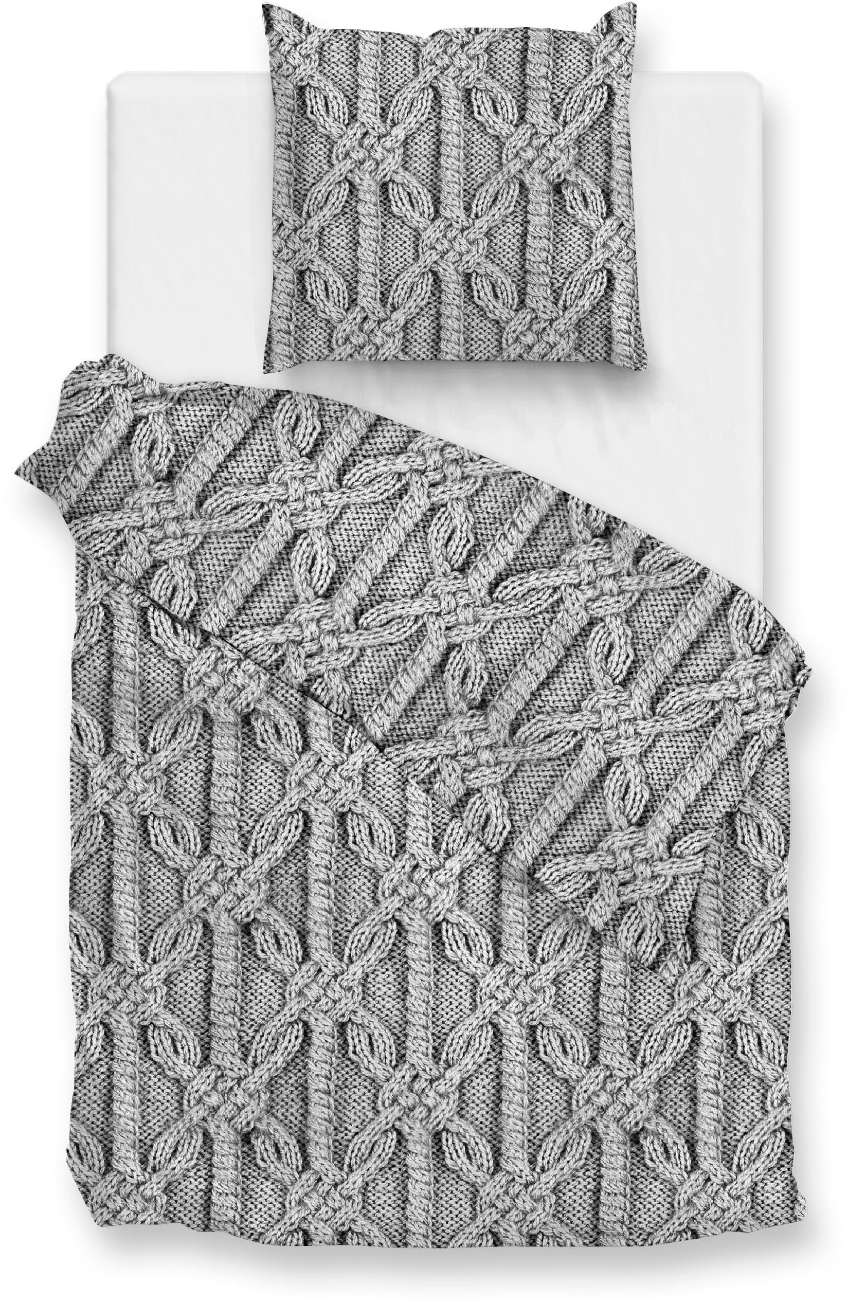 ZO HOME Bettwäsche »Corda« 2 Stk. tlg. Bettwäsche aus 100% Baumwolle, hochwertiges Flanell