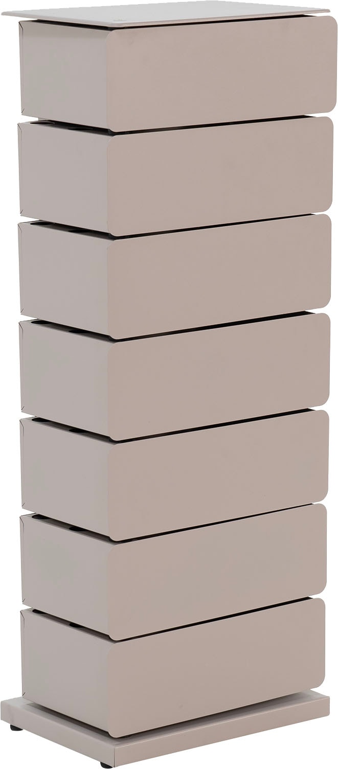Spinder Design Schuhkommode »Joey Metallschuhschrank 7 Fächer« Metallschrank, B/T/H 37/26/98,5 cm