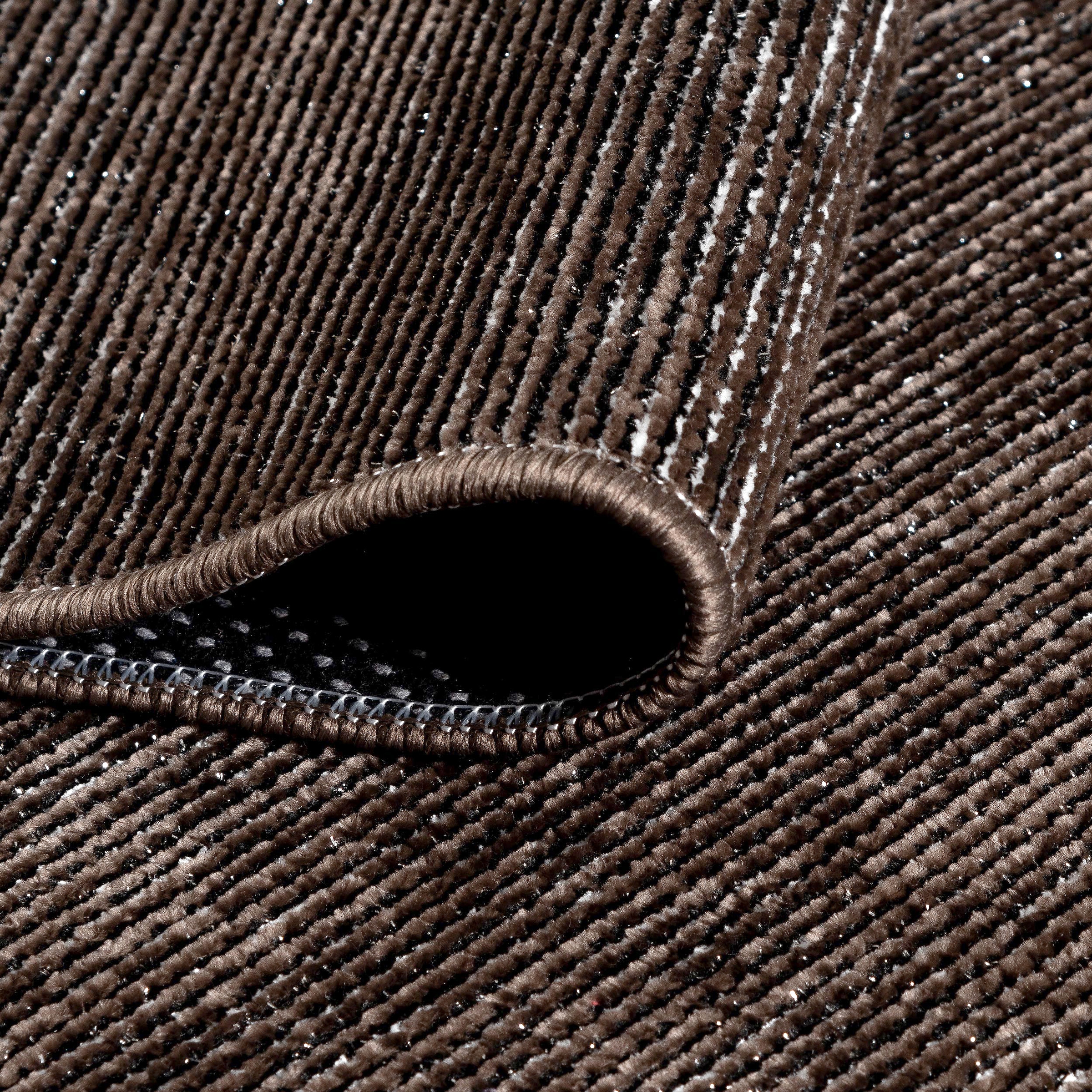 Sehrazat Teppich »Stela«, rechteckig, 5 mm Höhe, waschbar, Flachgewebe, mit Fransen und Chenille