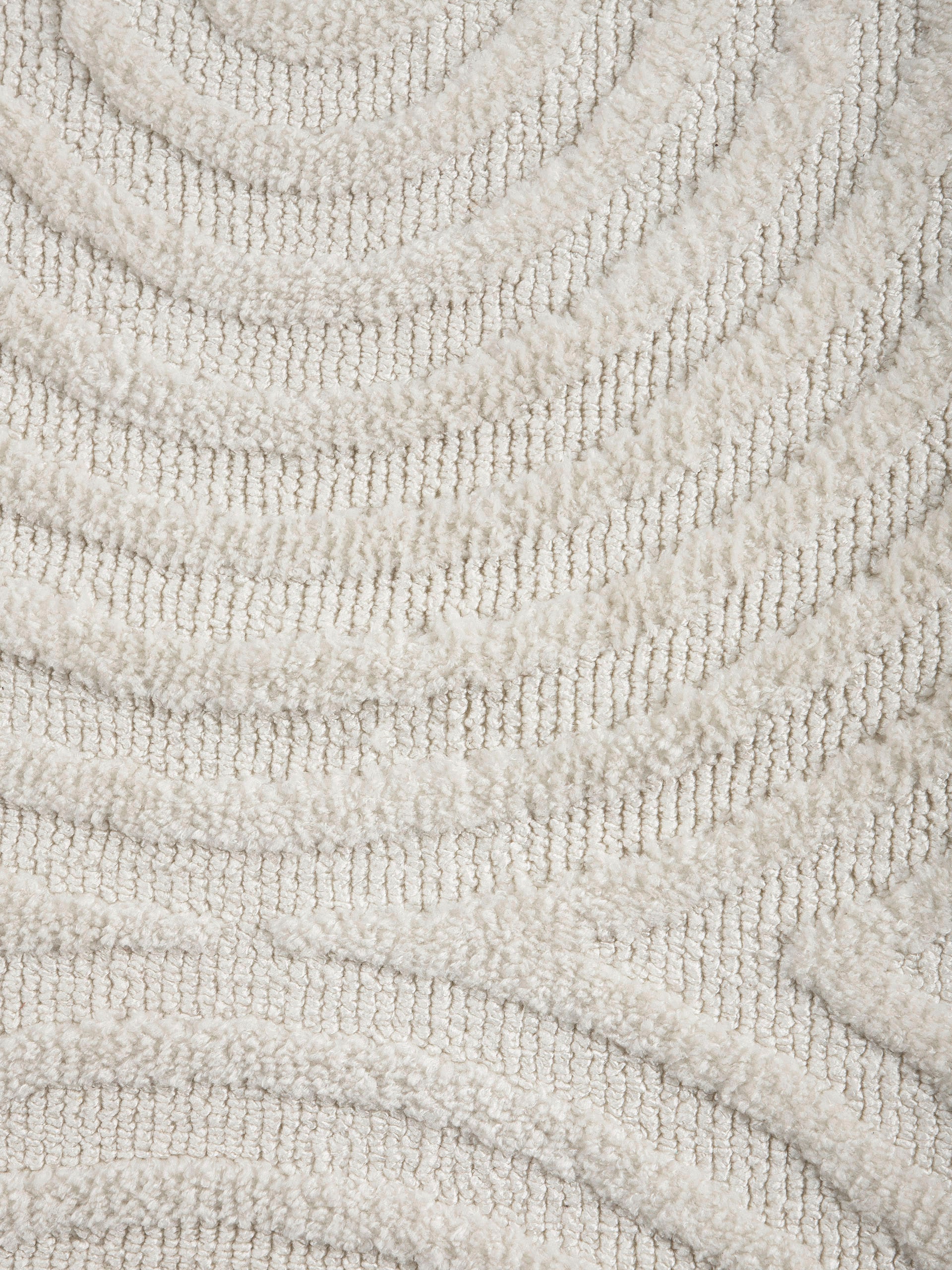 carpetfine Teppich »Holly 4 - Soft Touch Microfaser Teppich«, rund, 12 mm Höhe, Boho Scandi, weiche dichte getuftete Hoch-Tief-Struktur, Wohnzimmer