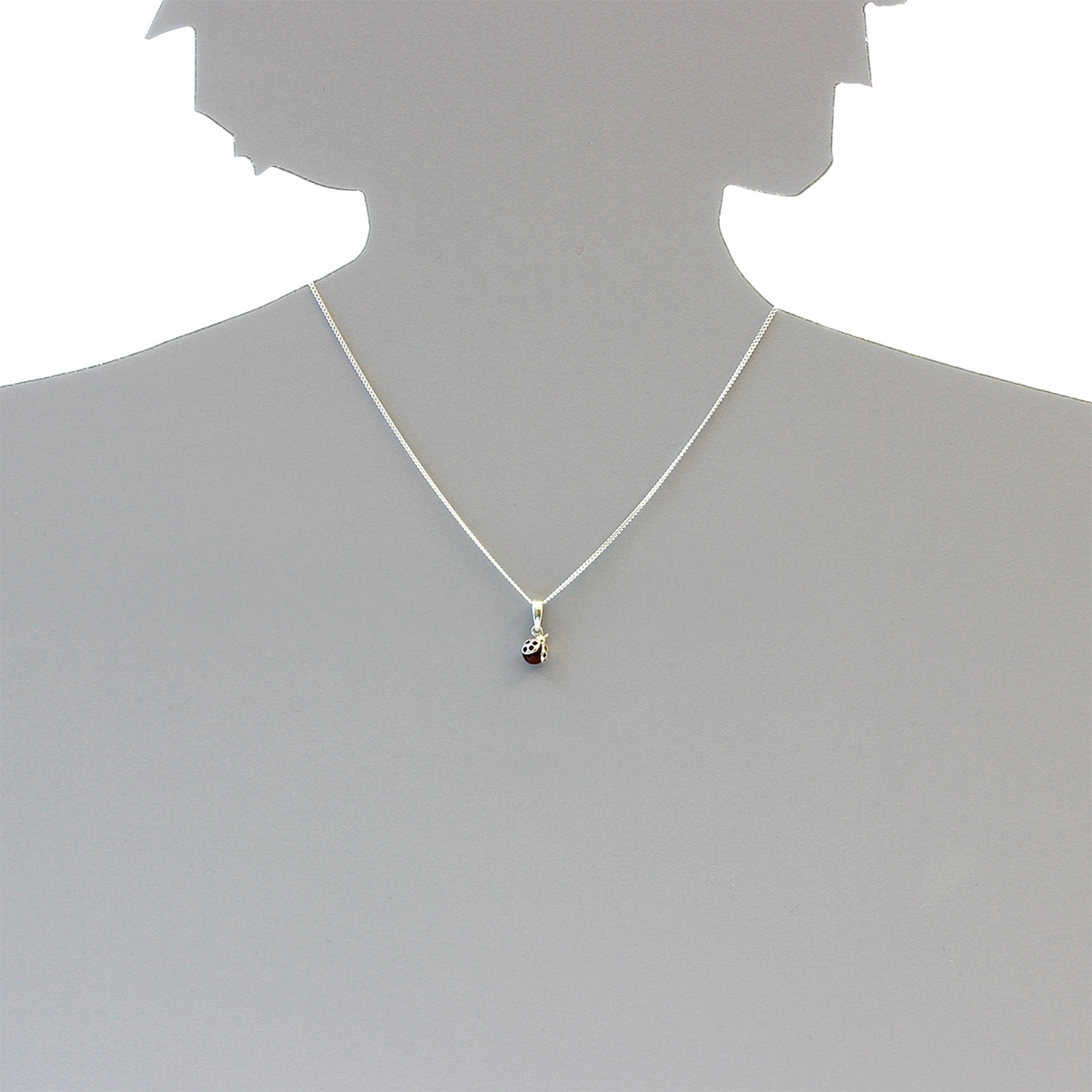OSTSEE-SCHMUCK Kettenanhänger »Ostsee-Schmuck Anhänger kleiner Marienkäfer«, (1 tlg.)