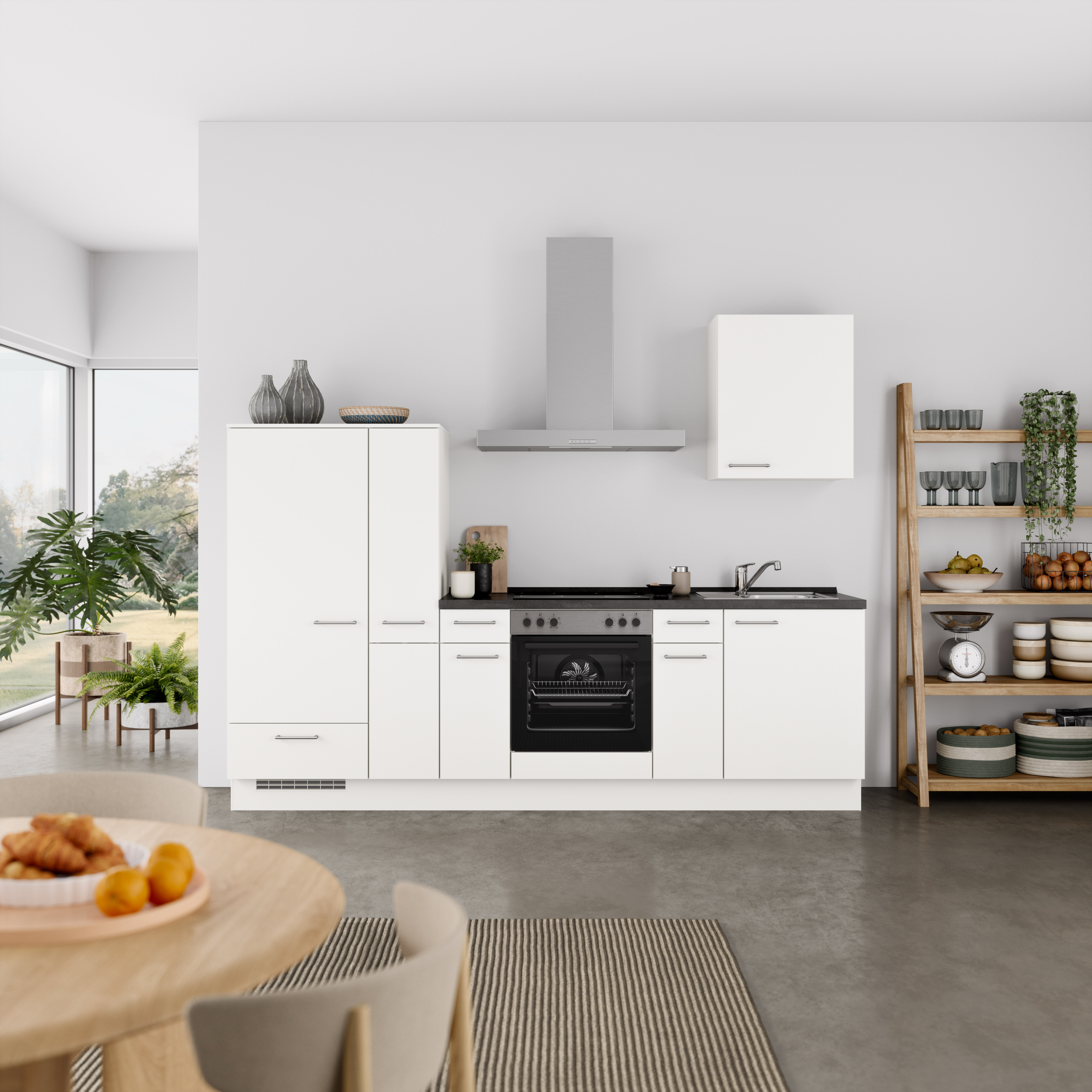 nobilia® Küchenzeile »"Laser I", Ausrichtung wählbar, Breite 270 cm« vormon günstig online kaufen