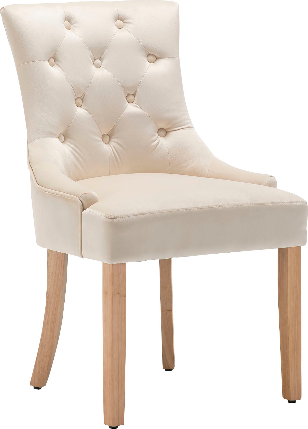 Leonique 4-Fußstuhl »Doncaster« (Set) 2 Stk.mit Knopfheftung im Rücken günstig online kaufen