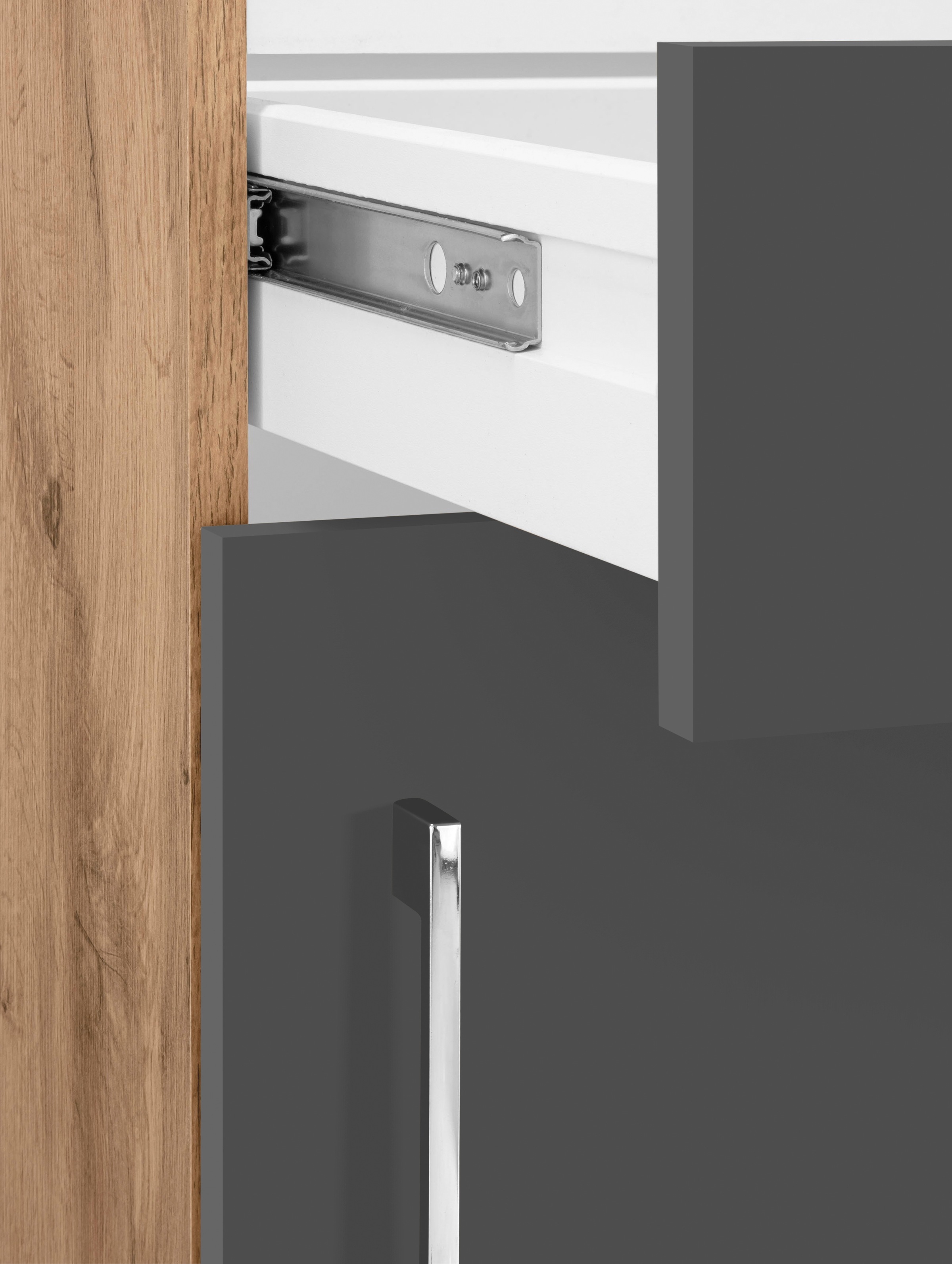 KOCHSTATION Küchenzeile »KS-Colmar«, mit E-Geräten, Breite 210 cm
