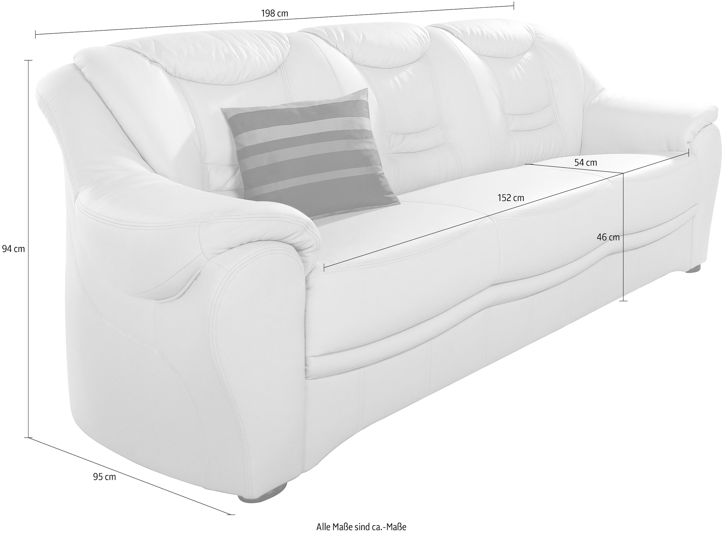 sit&more 3-Sitzer »Bansin« inklusive Federkern