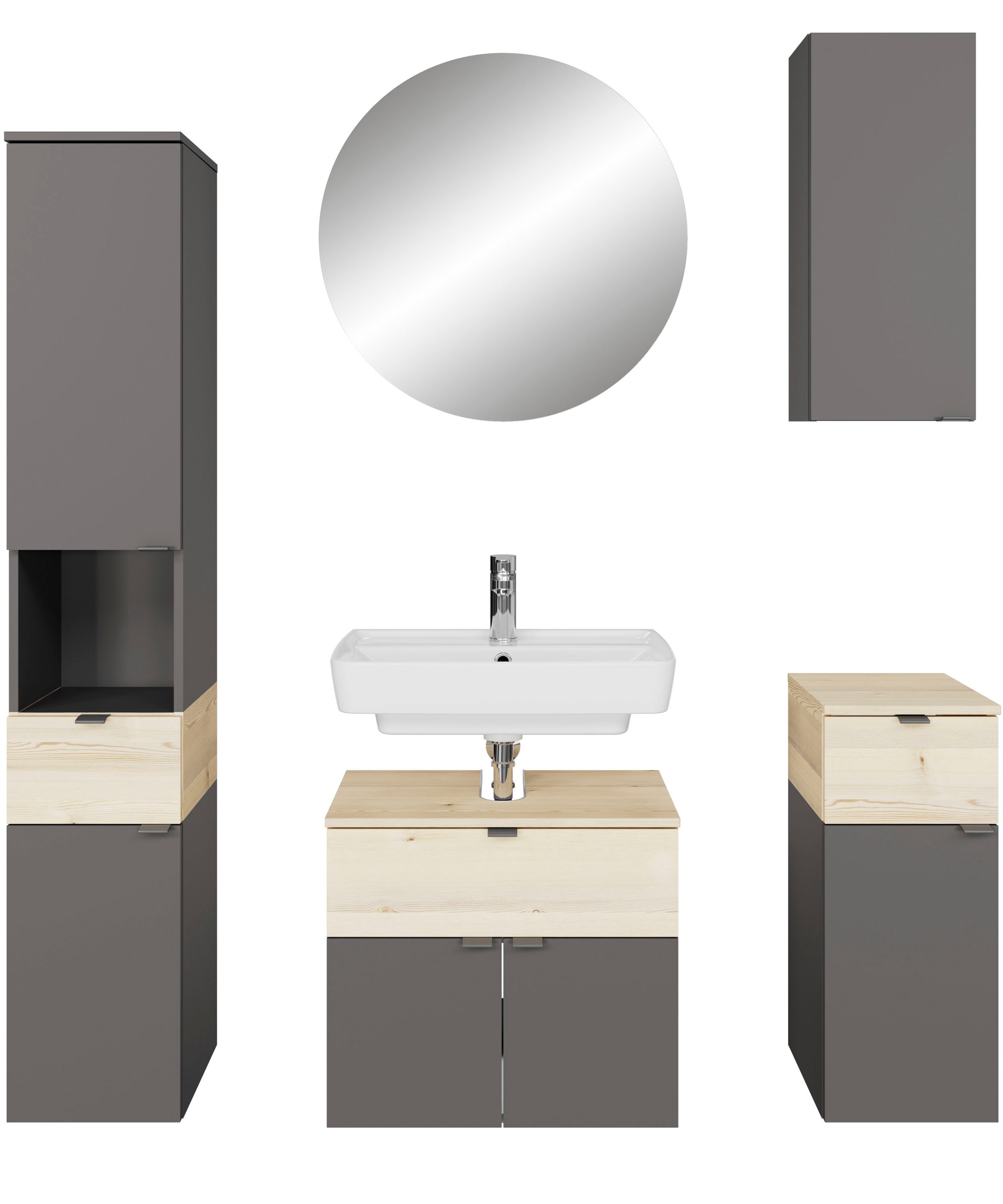 Saphir Badmöbel-Set »Quickset 394«, (Komplett-Set, 5 St.) günstig online kaufen