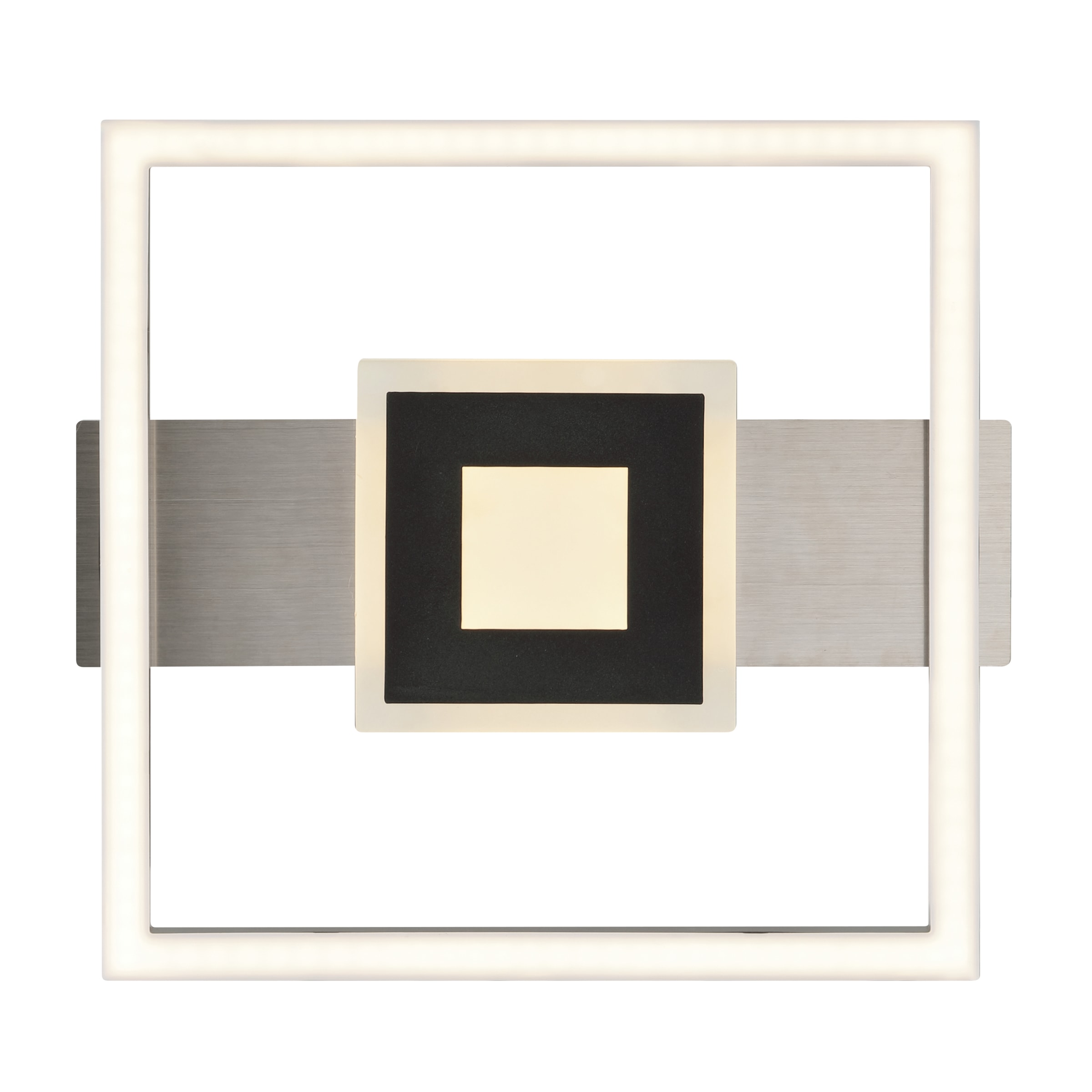 Brilliant LED Deckenleuchte »Baldo« LED-Modul 1 Stk. Warmweiß 28 x 30 cm, 2200 lm, 3000 K, dimmbar, schwarz matt