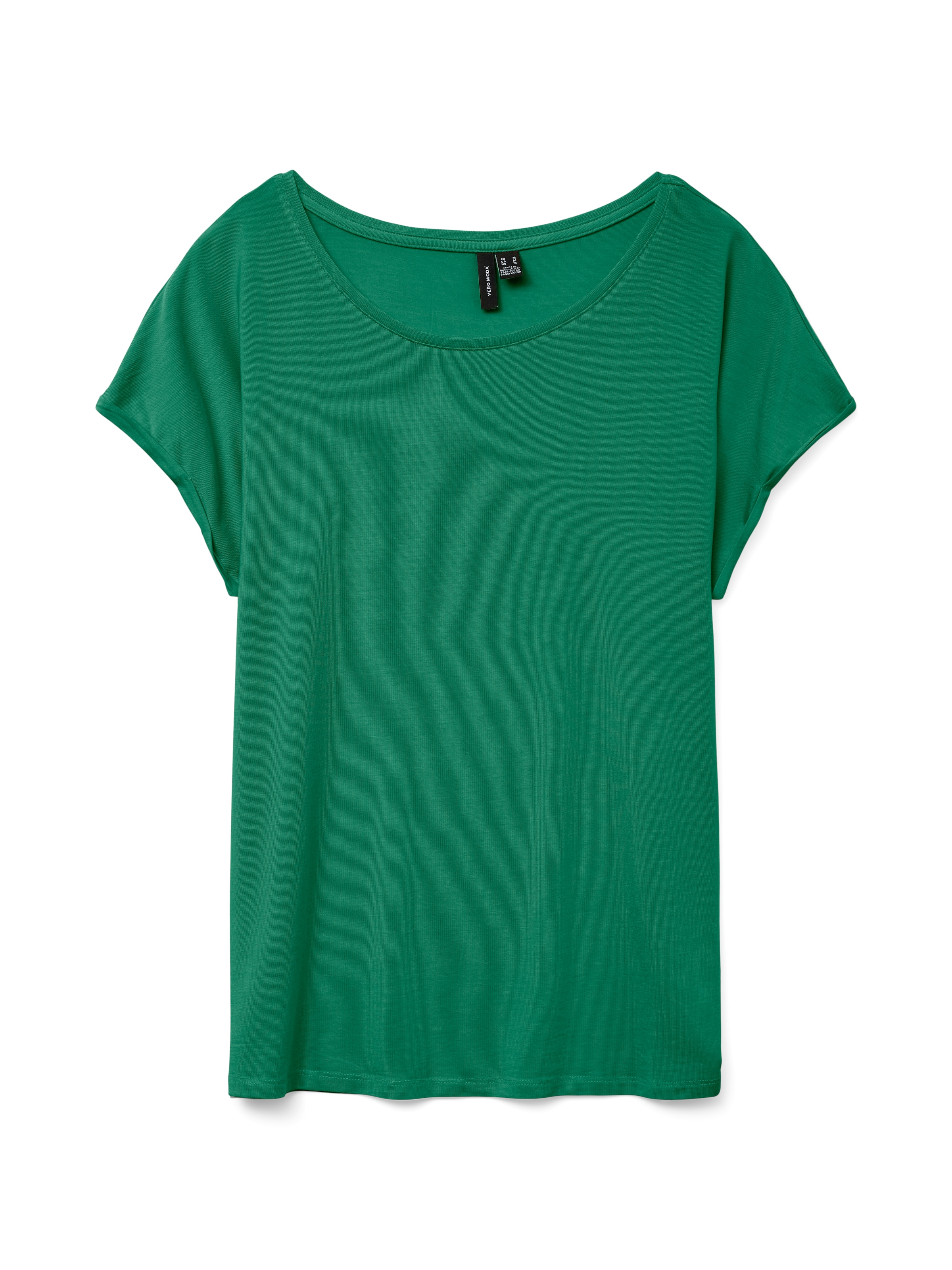 Vero Moda Rundhalsshirt »VMAVA PLAIN SS TOP GAJRS NOOS«