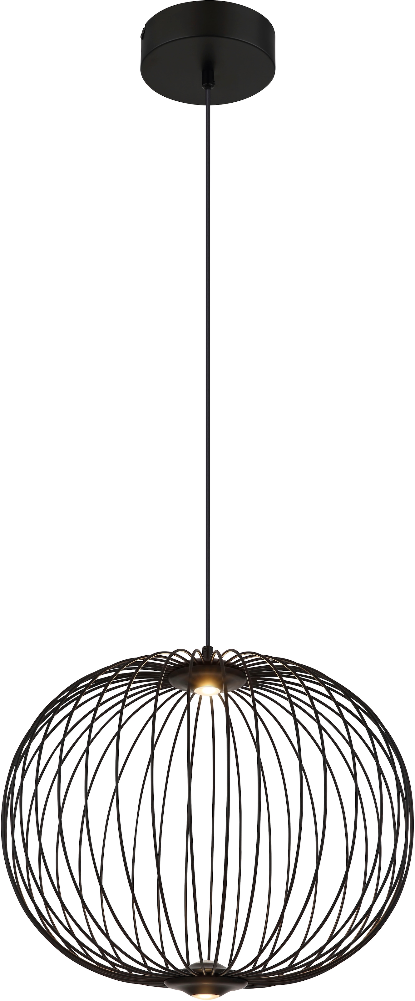 GLOBO LIGHTING Hängeleuchte »GALWAY« LED-Modul 1 Stk. Warmweiß Hängelampe Metallstäbe 3 Stufen DM 50cm Esszimmer