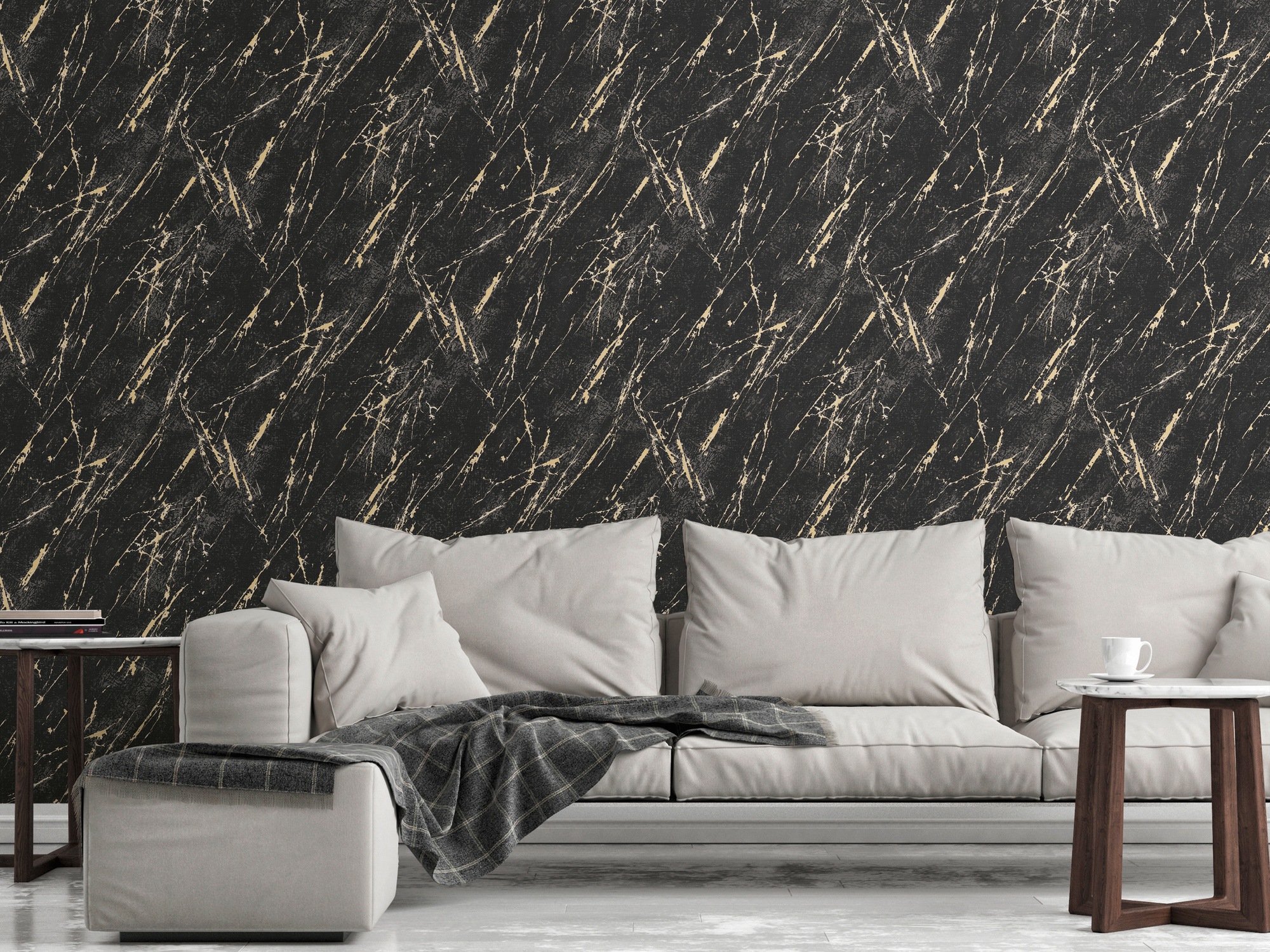 A.S. Création Vliestapete »Casual Living Marmor-Tapete Mustertapete Stein-Optik Steinoptik«, leicht glänzend, Vliestapete Marmor für Schlafzimmer Küche Wohnzimmer Marmoroptik Flur