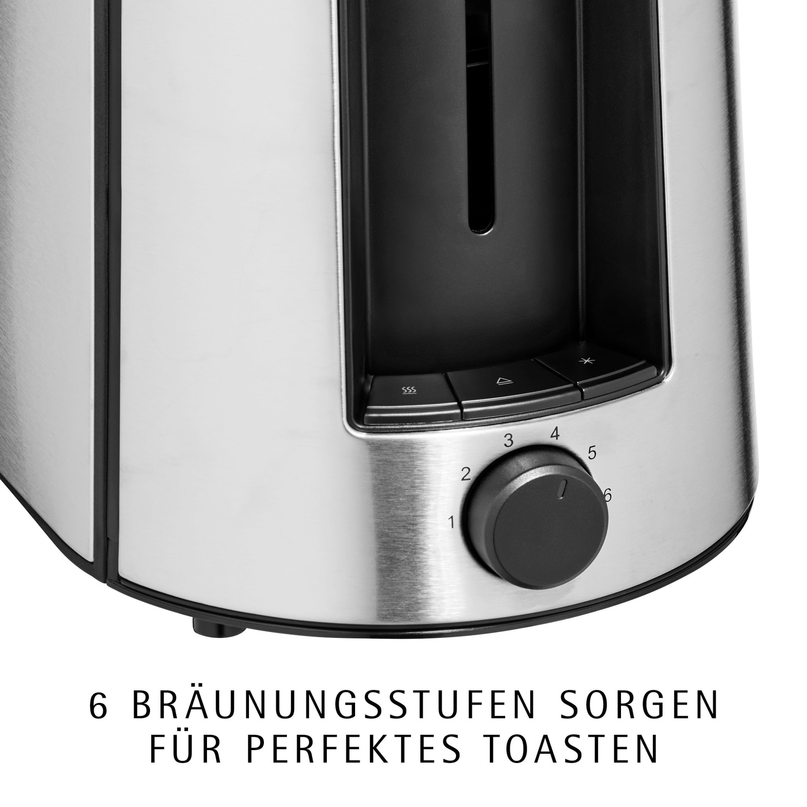WMF Toaster »Bueno Pro, 2-Scheiben-Toaster mit integriertem Brötchenaufsatz« 2 kurze Schlitze für 2 Scheiben 870 W 6 Bräunungsstufen, Brotzentrierung, Krümelschublade, Cromargan Gehäuse