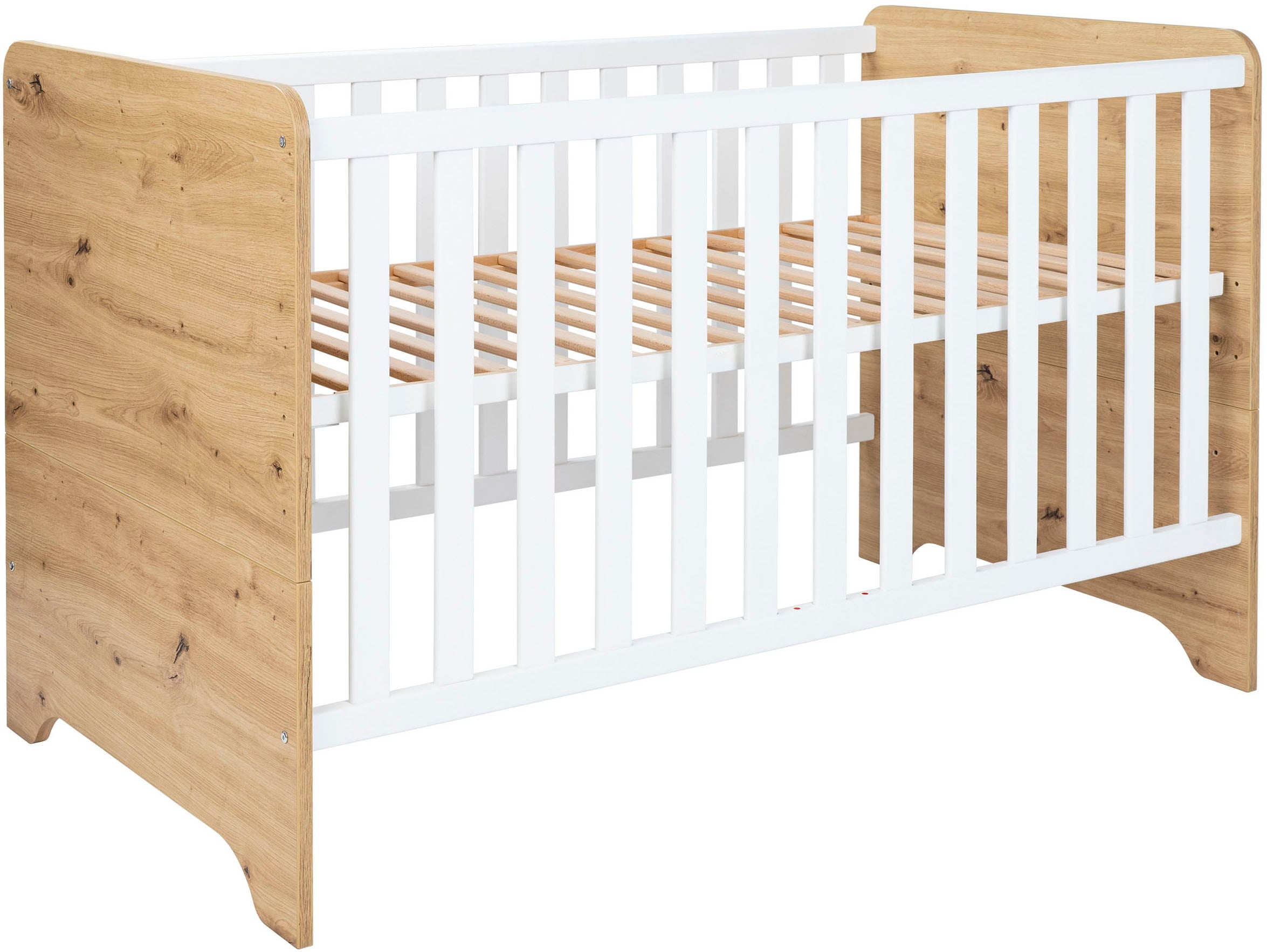 arthur berndt Babyzimmer-Komplettset »Babyzimmer Set »Marlon« 3-teilig«, (Set, 3 tlg., Kleiderschrank, Kinderbett und Wickelkommode)
