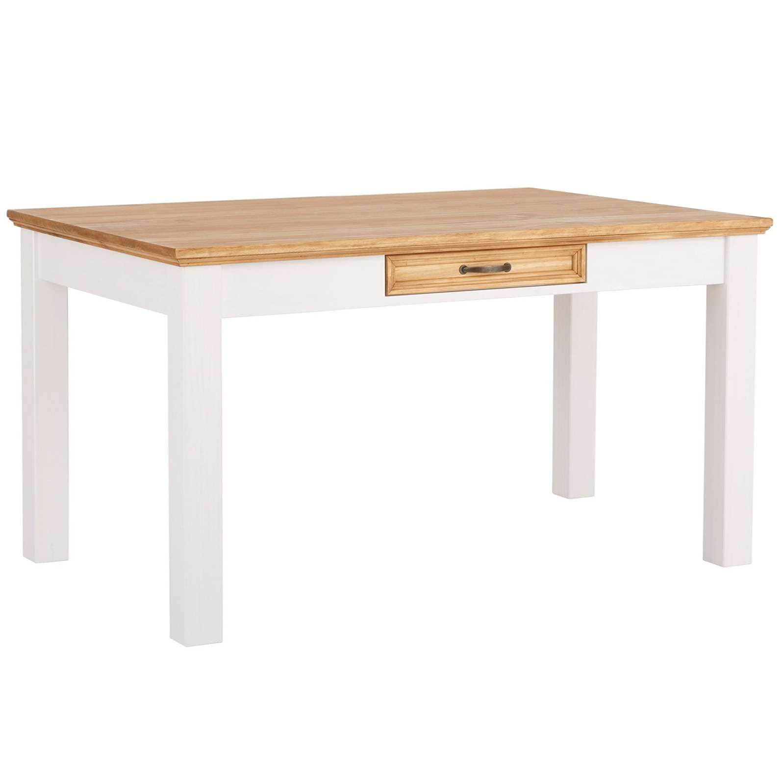 Home affaire Esstisch »Selma«, mit Schublade, aus massivem Kiefernholz, Breite 180 cm