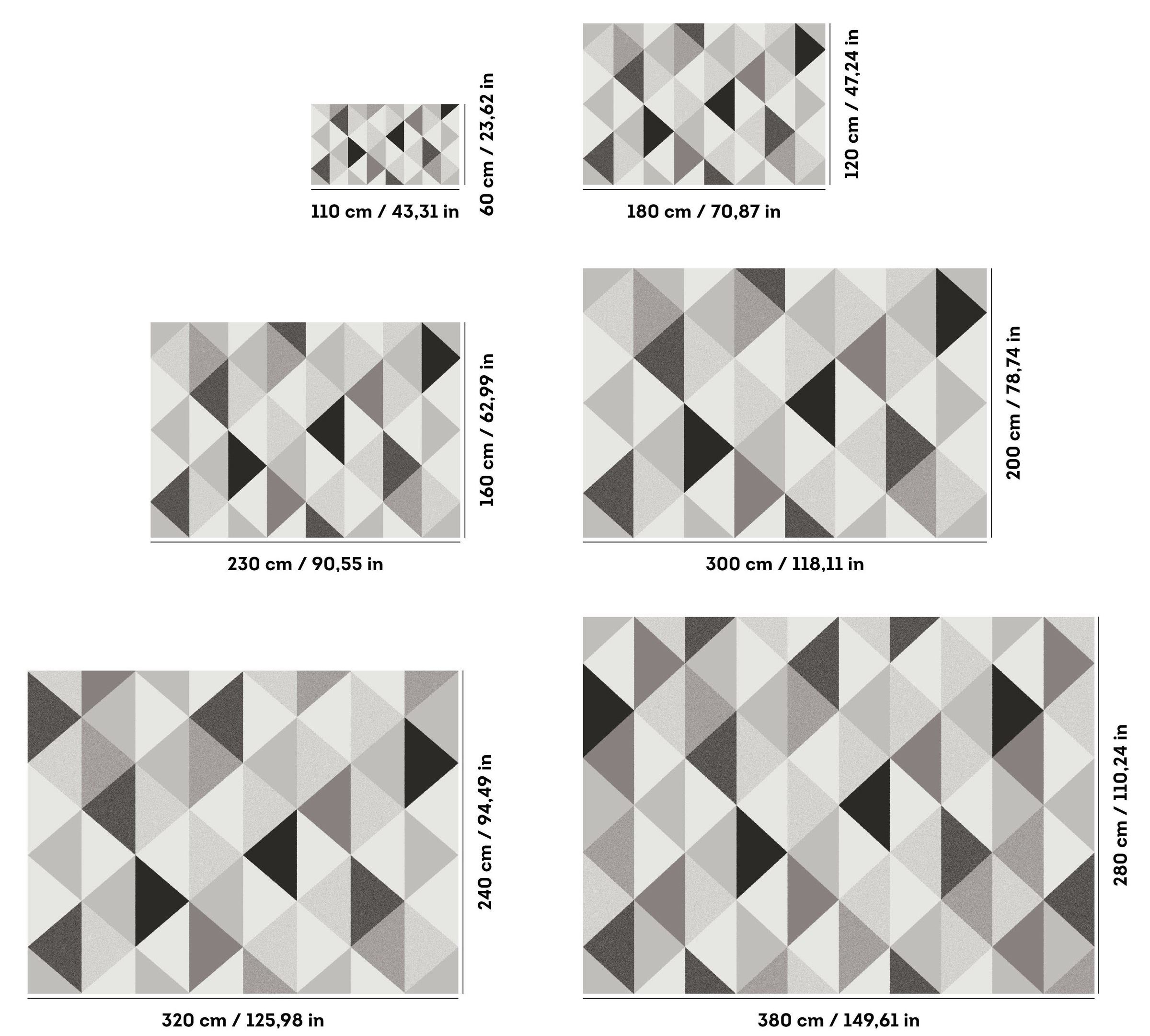 my home Teppich »Berlad Geo«, rechteckig, 9 mm Höhe, mit besonders weichem Flor, Kurzflor, modernes geometrisches Design