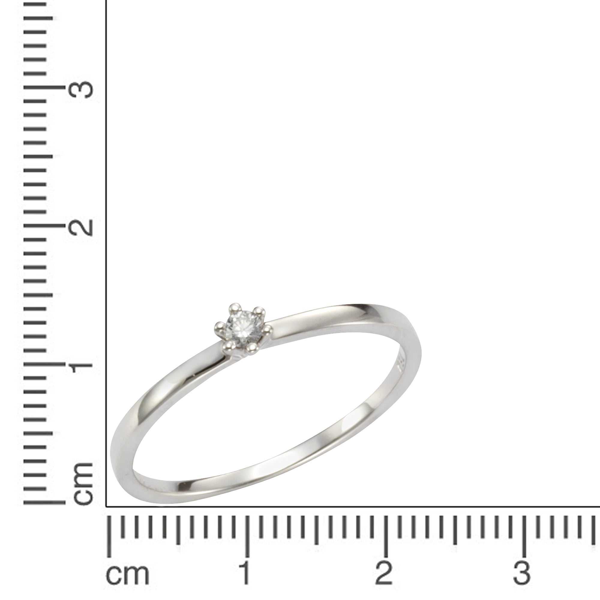 Orolino Fingerring »Gold 585 mit Brillant 0,05ct.«