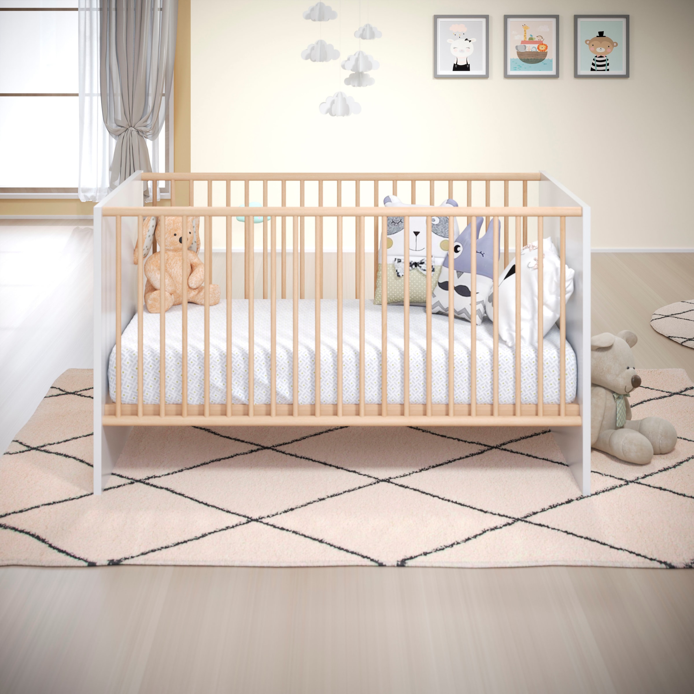 trendteam Babymöbel-Set »Mats« Set, Bett, Wickelkommode, Schrank, 3 tlg.