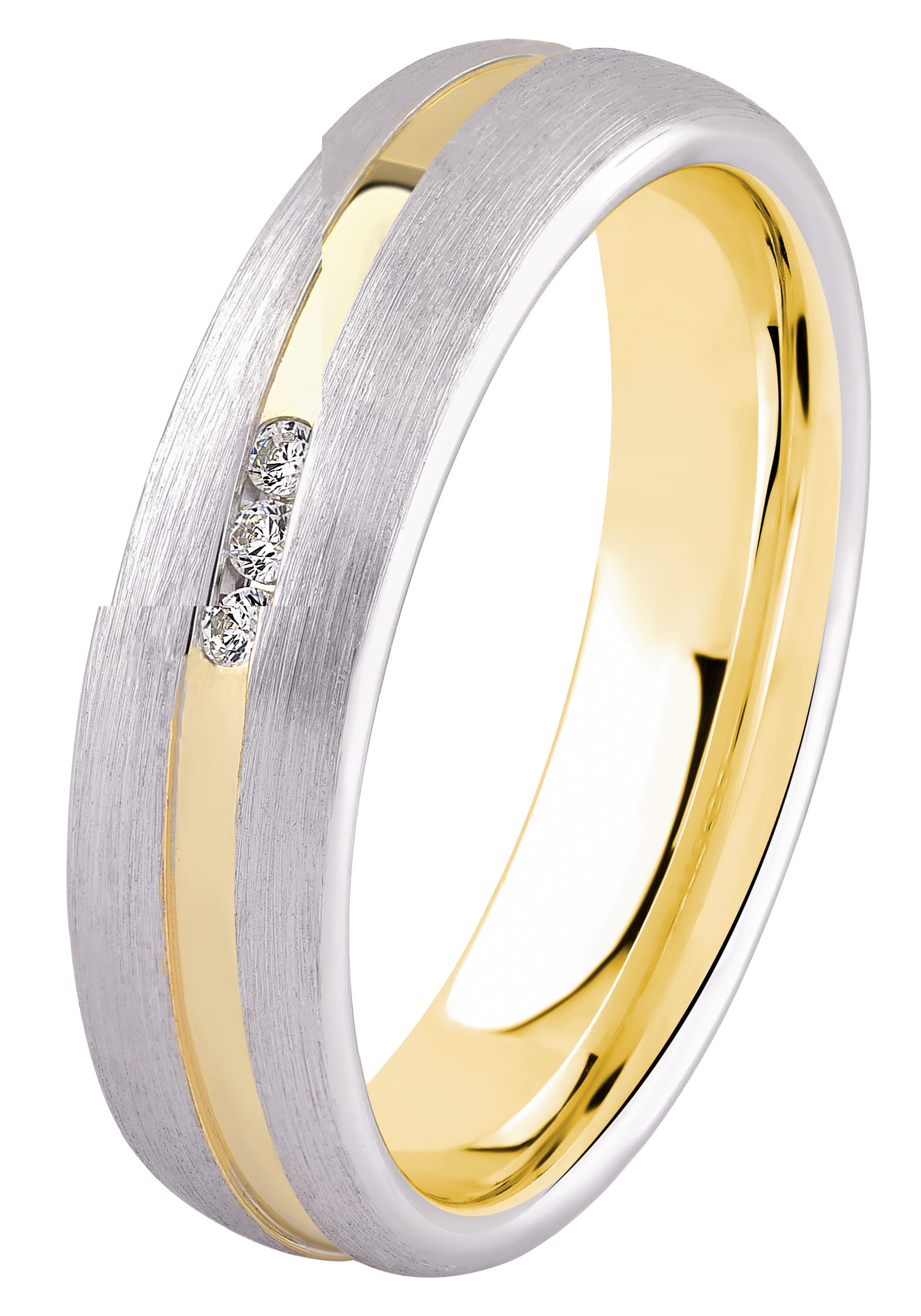 DOOSTI Trauring »Schmuck Geschenk Silber 925 Trauring Ehering Partnerring LIEBE«, wahlweise mit oder ohne Zirkonia