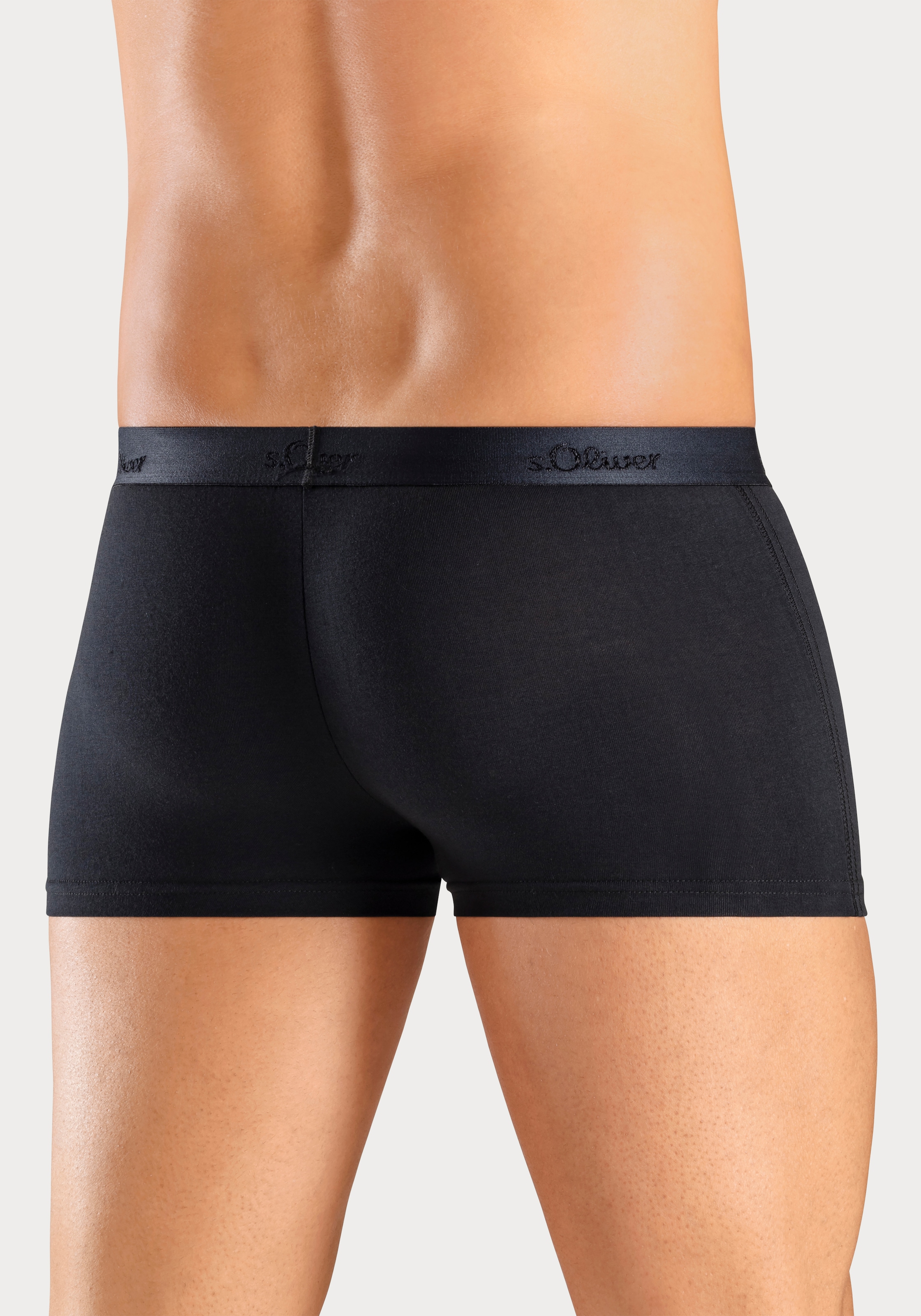s.Oliver Boxershorts, (Packung, 2 St.), in Hipster-Form aus weichem Modal