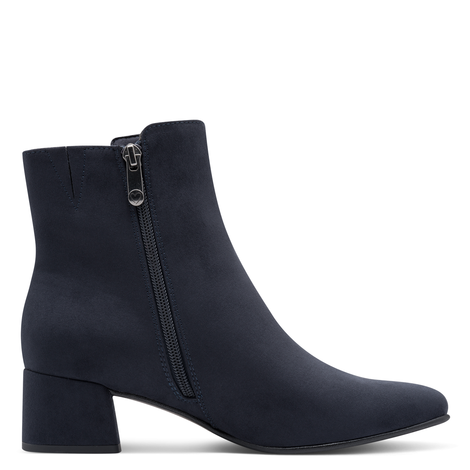 MARCO TOZZI Stiefelette, Blockabsatz, Businessschuh, Ankleboots mit Ziernähen