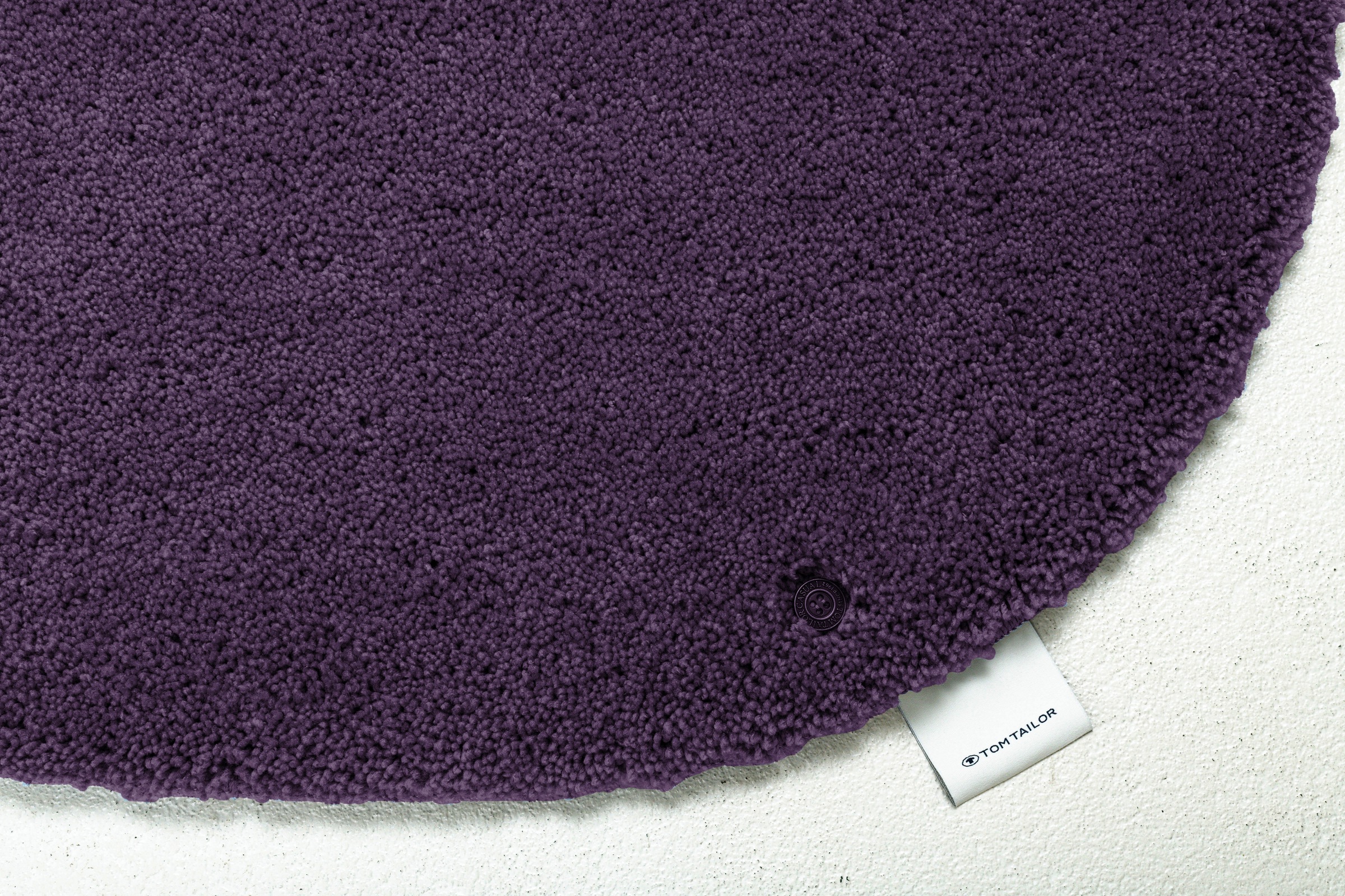 TOM TAILOR Badematte »Cozy Bath UNI«, rutschhemmend beschichtet, fußbodenheizungsgeeignet, Badteppich, Uni Farben, rechteckig, rund und oval erhältlich