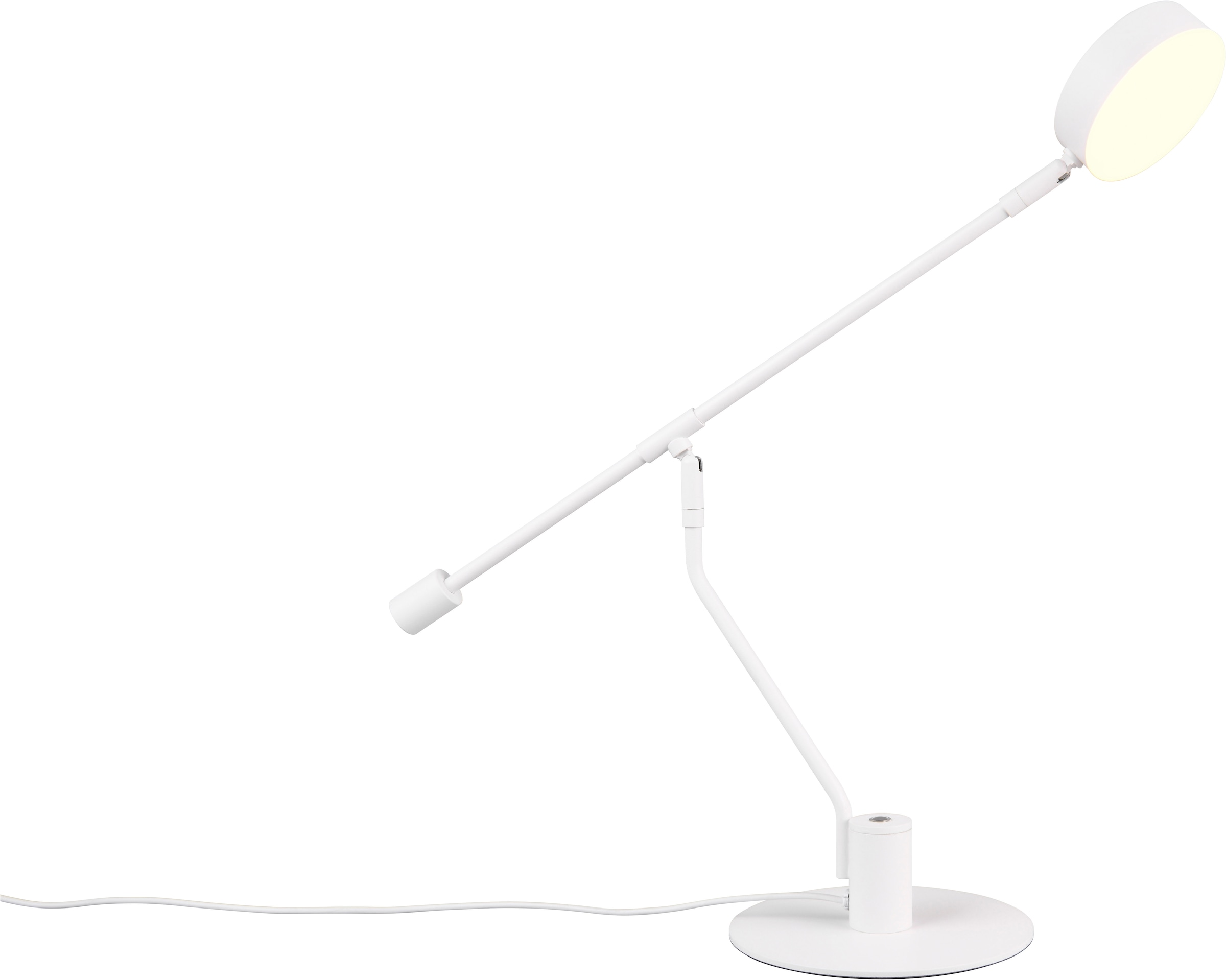 TRIO Leuchten LED Schreibtischlampe »MANDURO, LED Tischleuchte Leseleuchte 6W 560 Lumen CCT dimmbar« LED-Board 1 Stk. Farbwechsler 2700-6500K warmweiß bis kaltweiß und per Touch stufenlos dimmbar