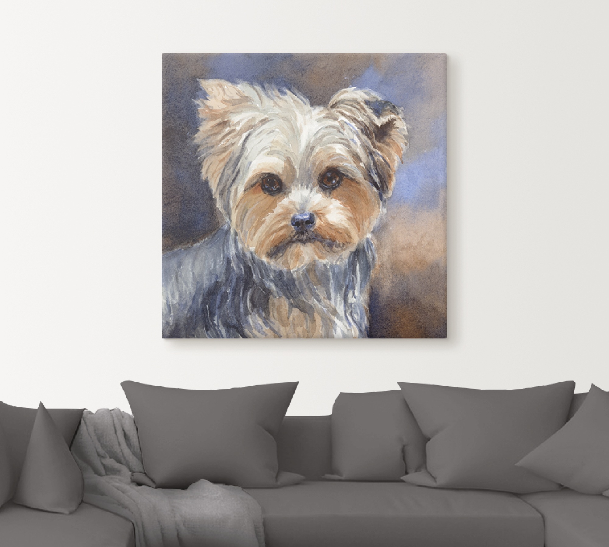 Artland Wandbild »Sadie Belle Yorkshire Terrier«, Haustiere, (1 St.), als L günstig online kaufen