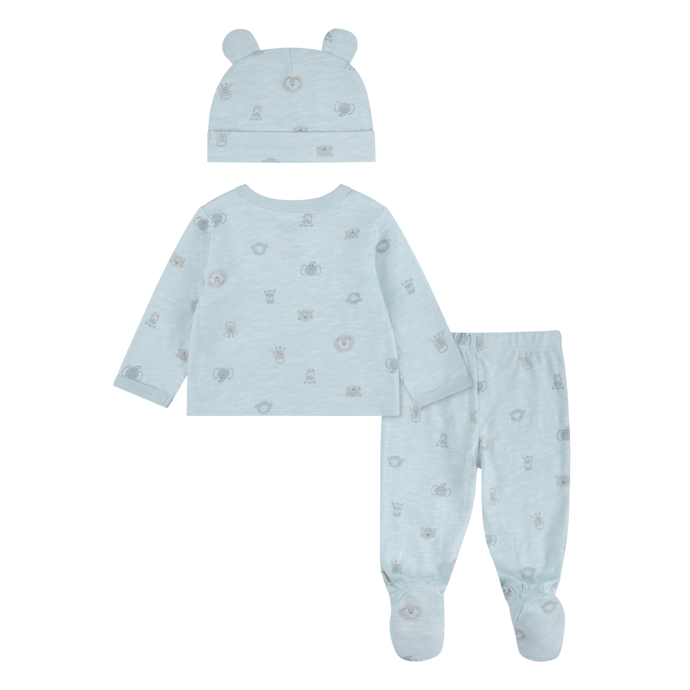 HUGGIES babywear Langarmshirt & Hose »HUGG FOOTED PANT SET+ATTACHMEN« Set,  mit All-Over Print
