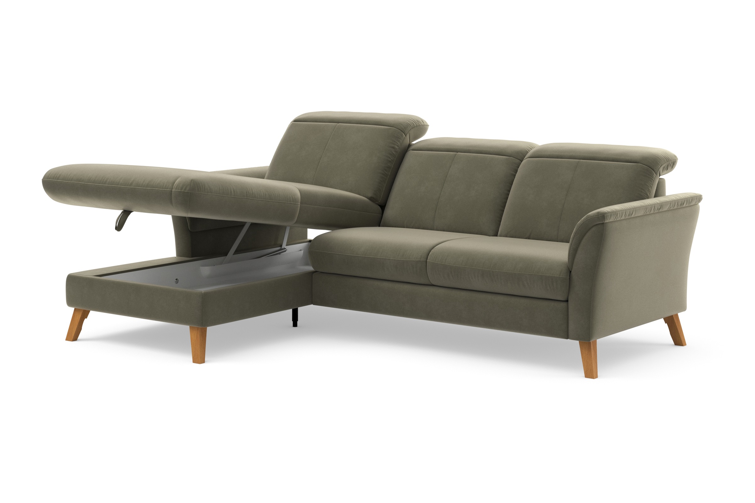 sit&more Ecksofa »Romero L-Form«, wahlweise mit oder ohne Relax-Funktion, Bettfunktion, Bettkasten