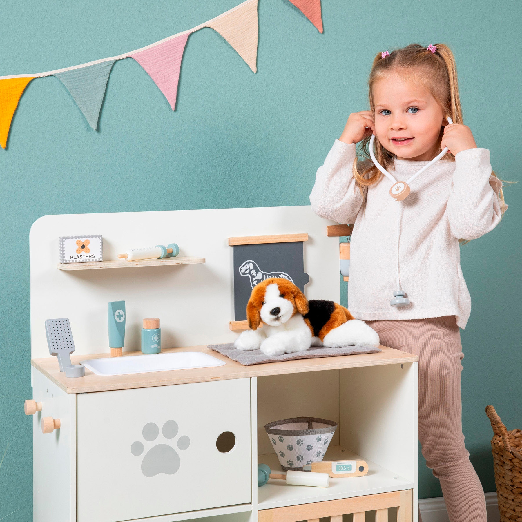 MUSTERKIND® Spielzeug-Arztkoffer »Tierarzt-Center Thymus« FSC® - schützt Wald