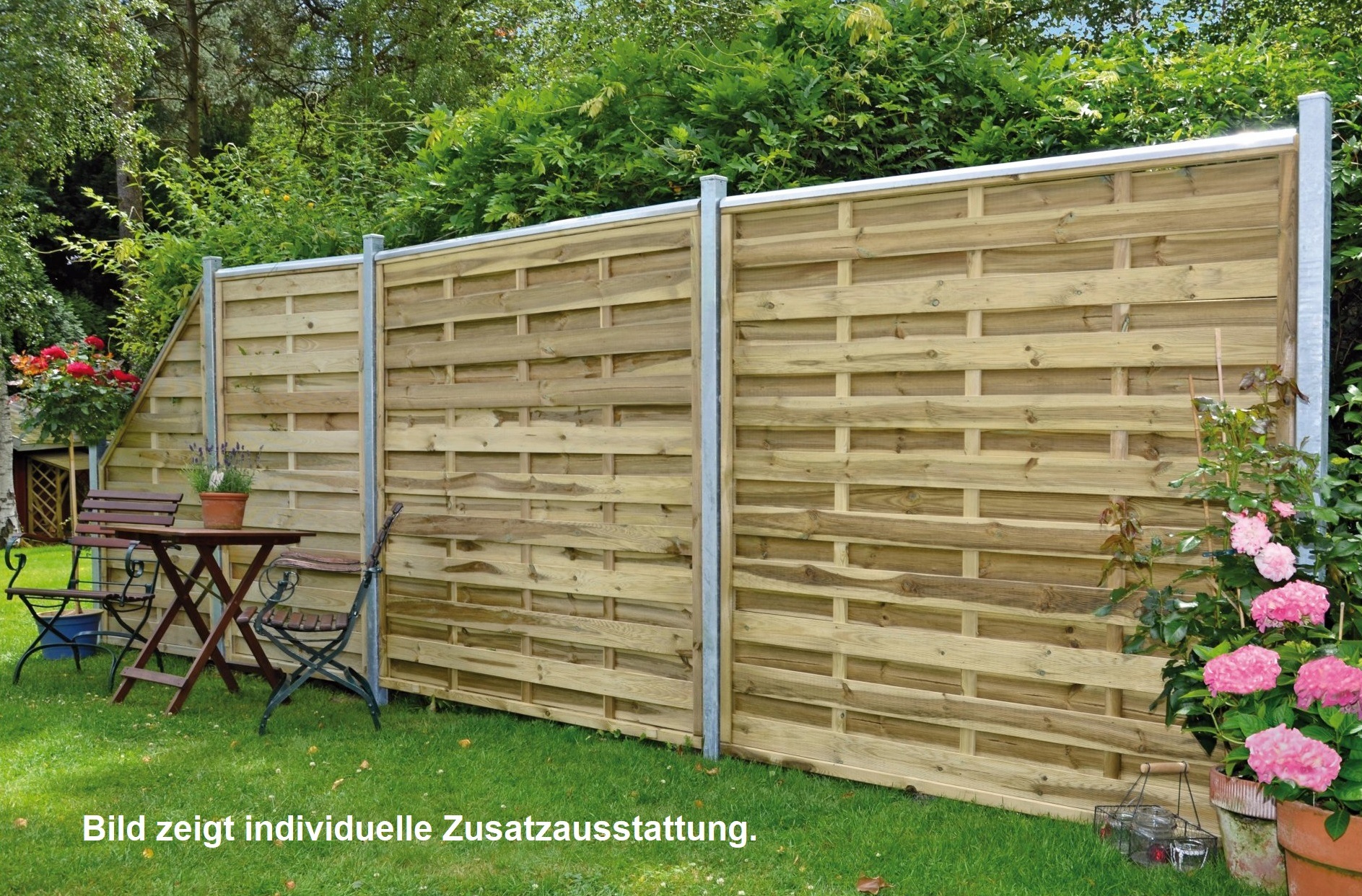 Tetzner & Jentzsch Dichtzaun »Atlanta 1« 4 Elemente, LxH: 595x180 cm günstig online kaufen