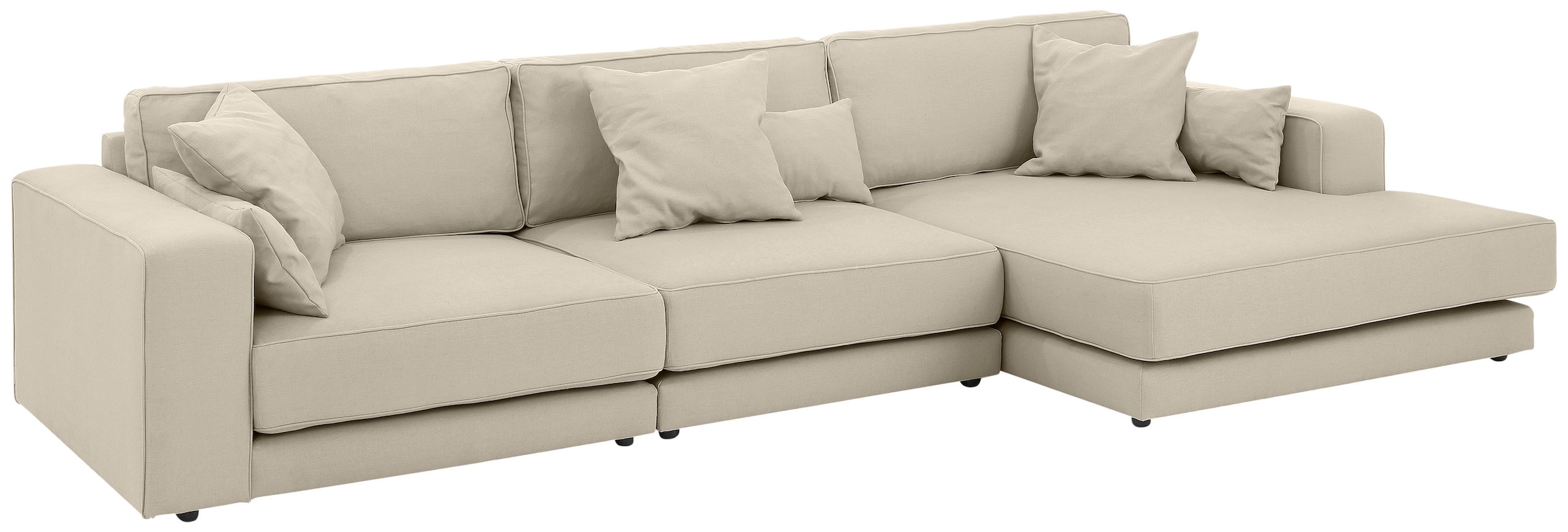 OTTO products Ecksofa "Grenette L-Form", Modulsofa, im Baumwoll-/Leinenmix günstig online kaufen