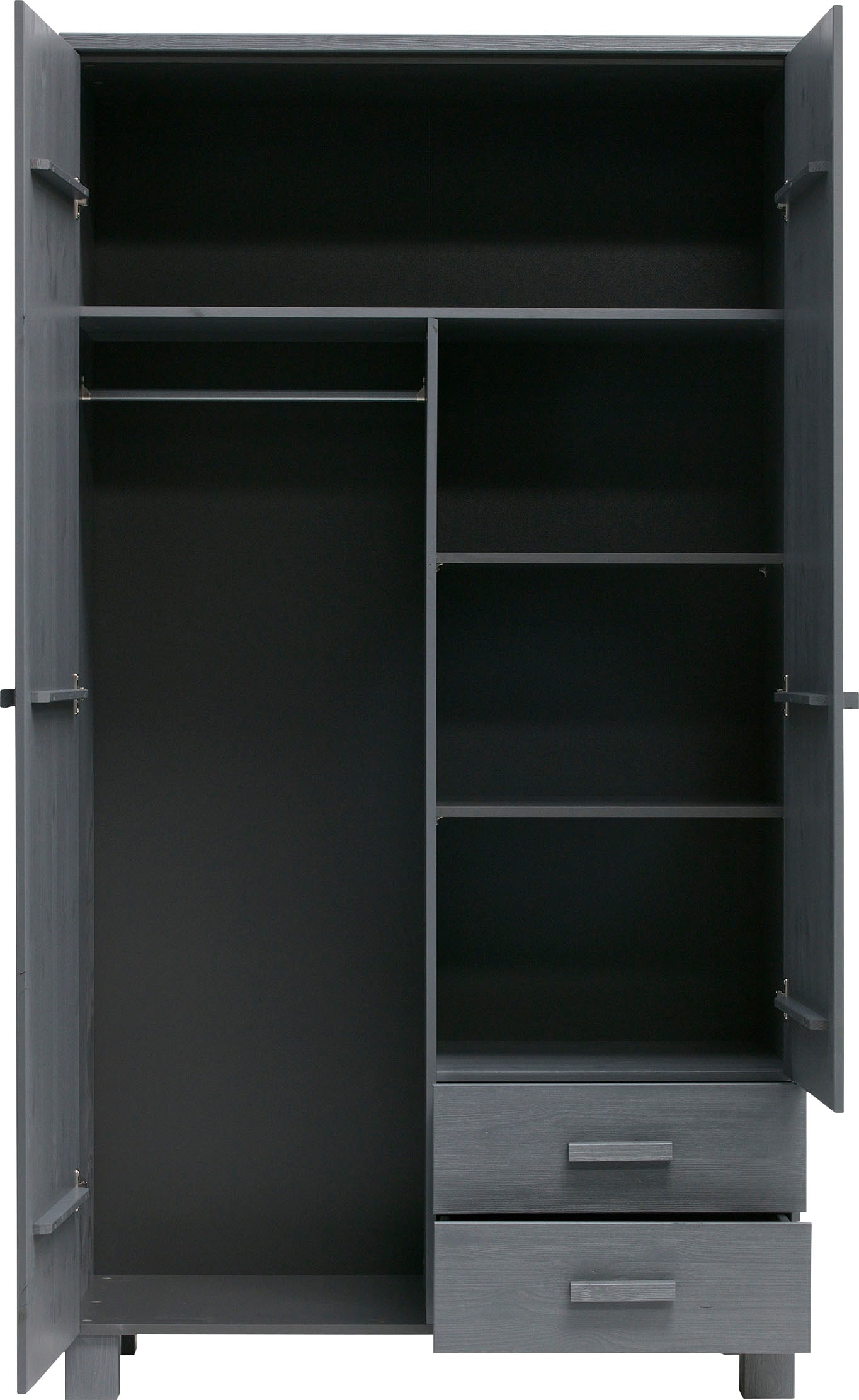 WOOOD Garderobenschrank »Dennis«, mit Kleiderstange, viel Stauraum, B 111 cm x H 202 cm