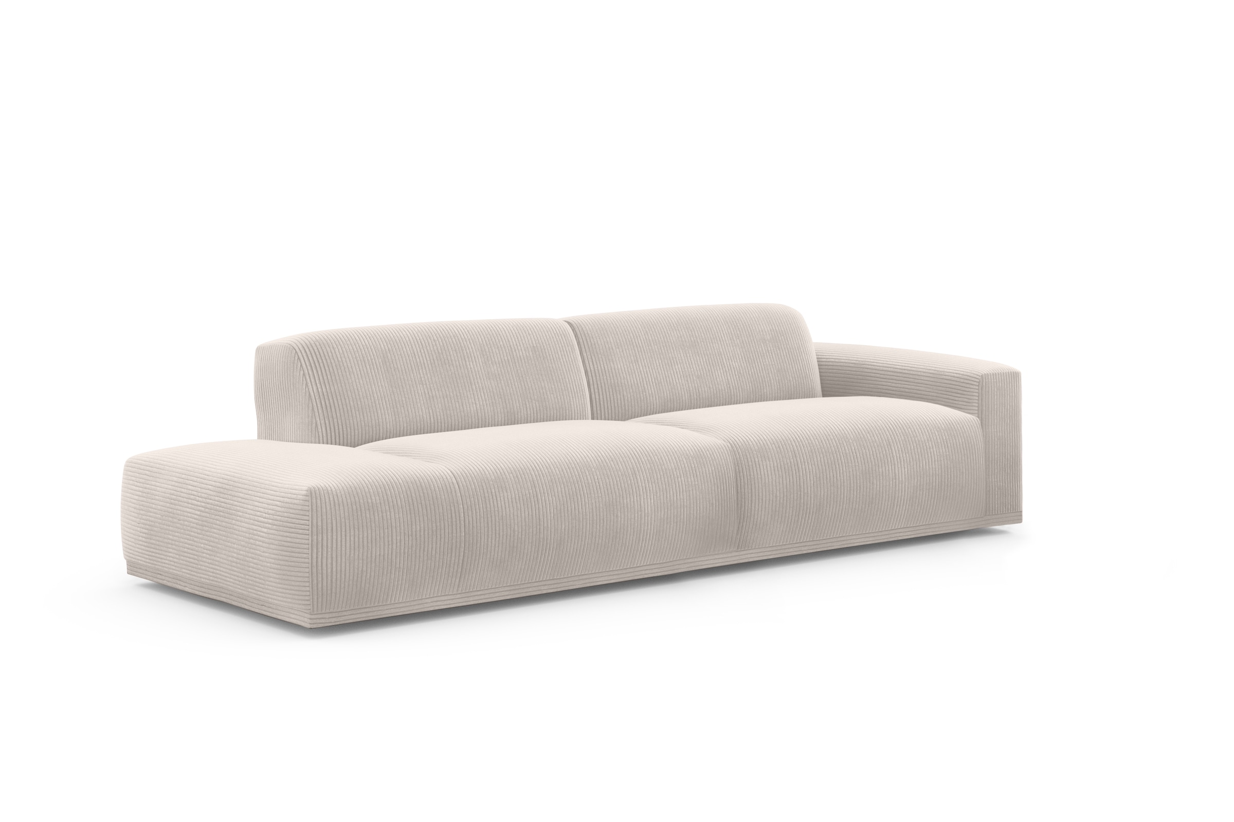 TRENDMANUFAKTUR Big-Sofa »Braga, mit hochwertigem Kaltschaum, Megasofa, in Cord erhältlich«, modernes Big-Sofa, Couch mit hohem Sitzkomfort, 277/72/107 cm (B/H/T)