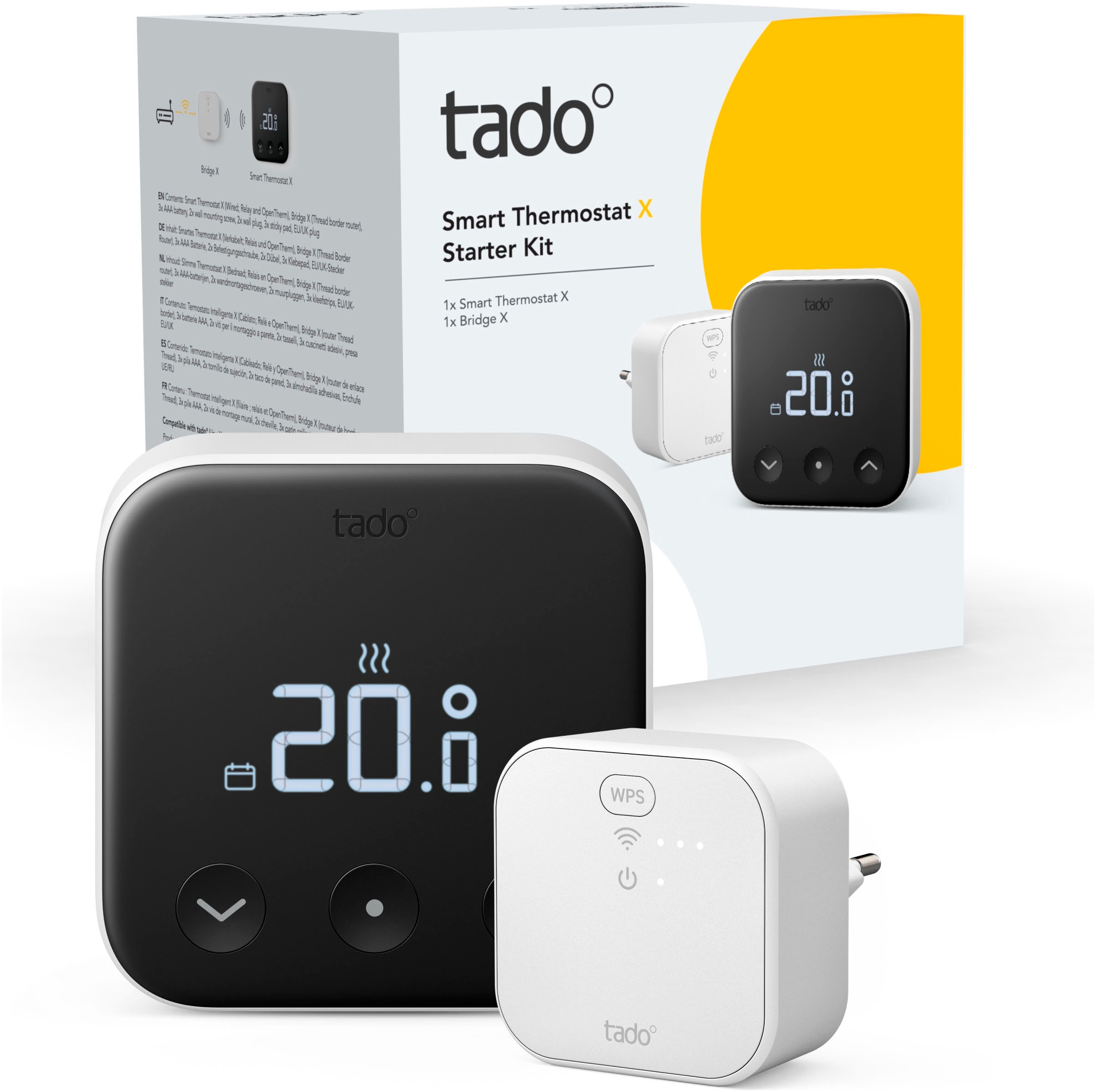 Tado Heizkörperthermostat »Verkabeltes Smartes Thermostat X - Starter Kit«