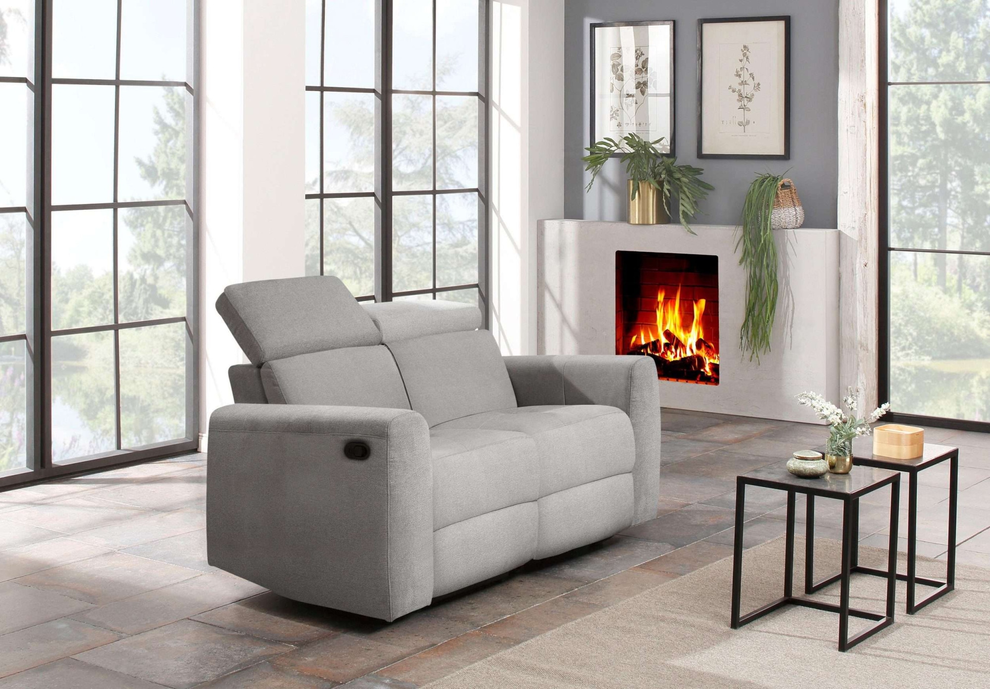 Home affaire 2-Sitzer »Sentrano«, 152 cm, man. o. elektr. Relaxfunktion und USB/Kopfverstellung