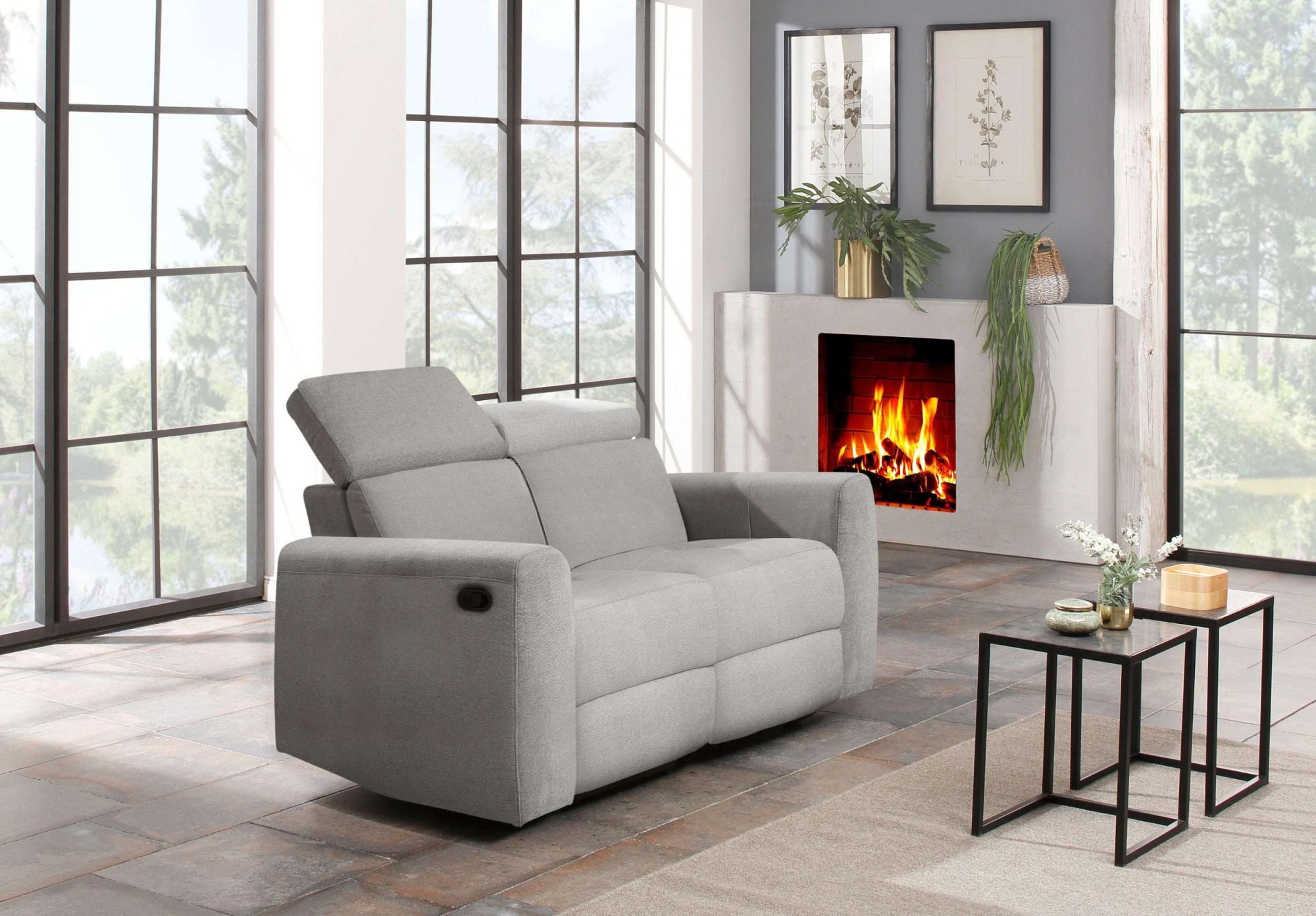 Home affaire 2-Sitzer »Sentrano« 152 cm, man. o. elektr. Relaxfunktion und günstig online kaufen