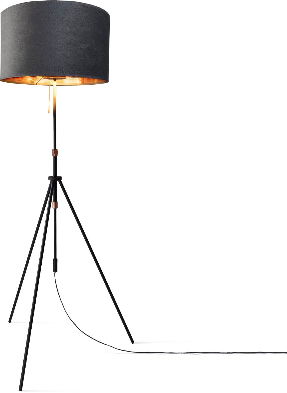 Paco Home Stehlampe »Naomi uni Color«, Leuchtmittel E27   ohne Leuchtmittel günstig online kaufen