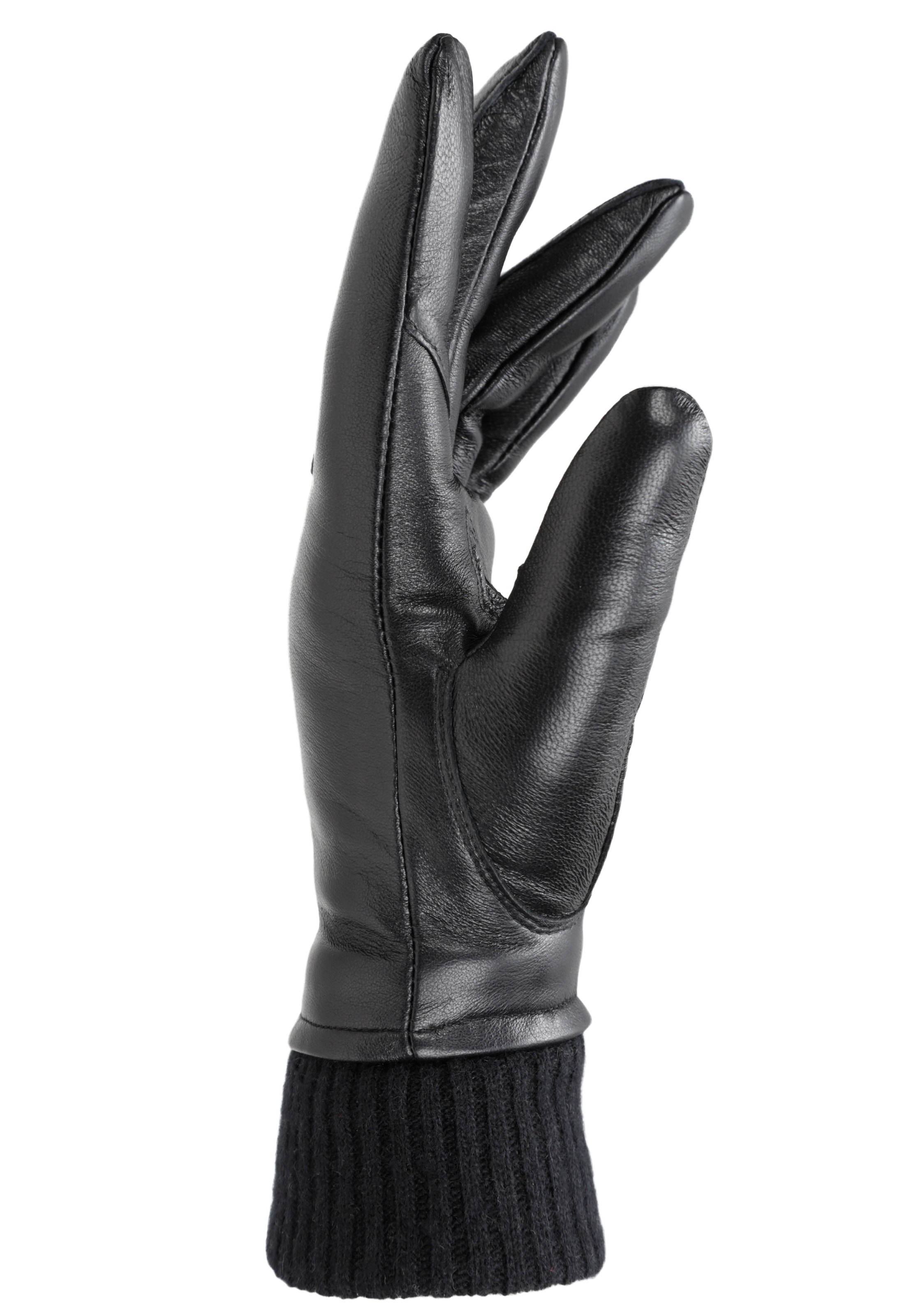 PEARLWOOD Lederhandschuhe »ARMA«, (1 Paar), mit Wollanteil, weiches Innenfutter aus Fleece